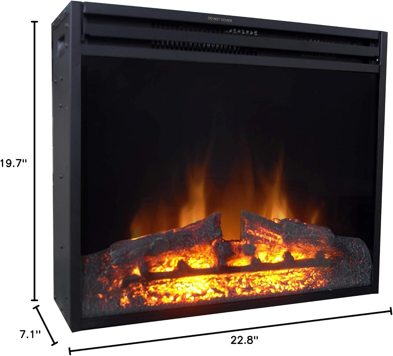 Cambridge 5118 BTU Freestanding Electric Fireplace Heater Insert for Vacant Chimney Fireplace