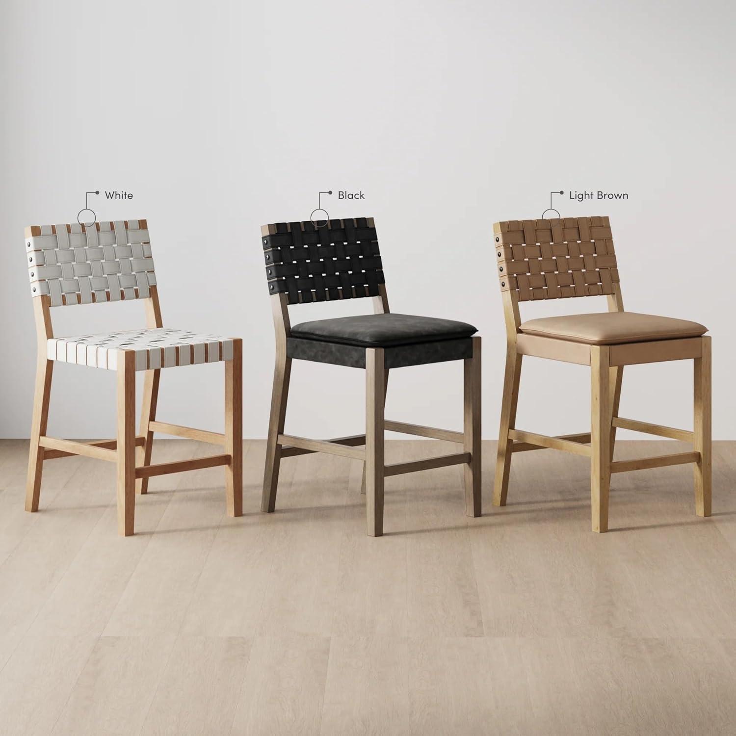 Nathan James Upholstered Stool