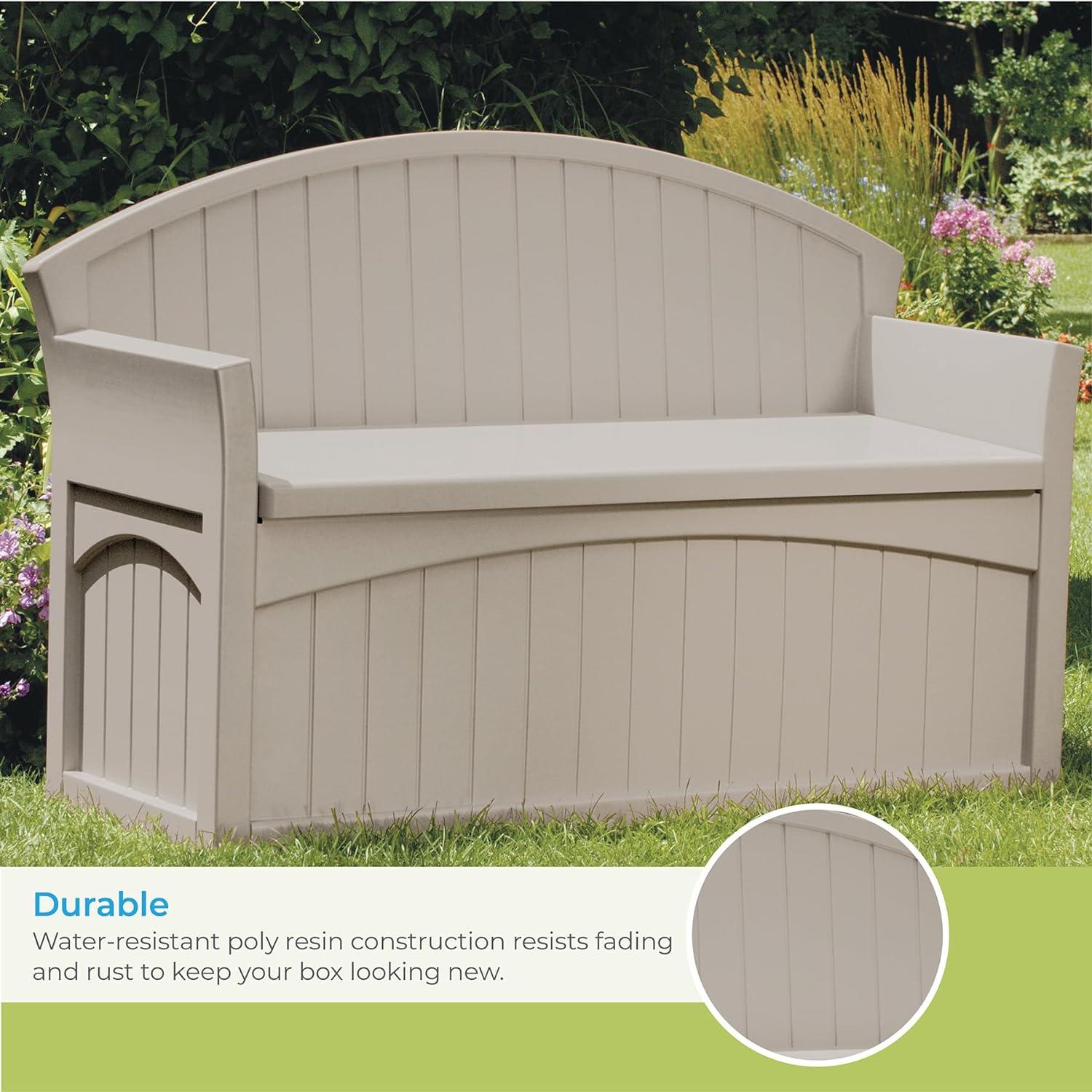Suncast Suncast 50 Gallon Patio Storage Bench - Light Taupe