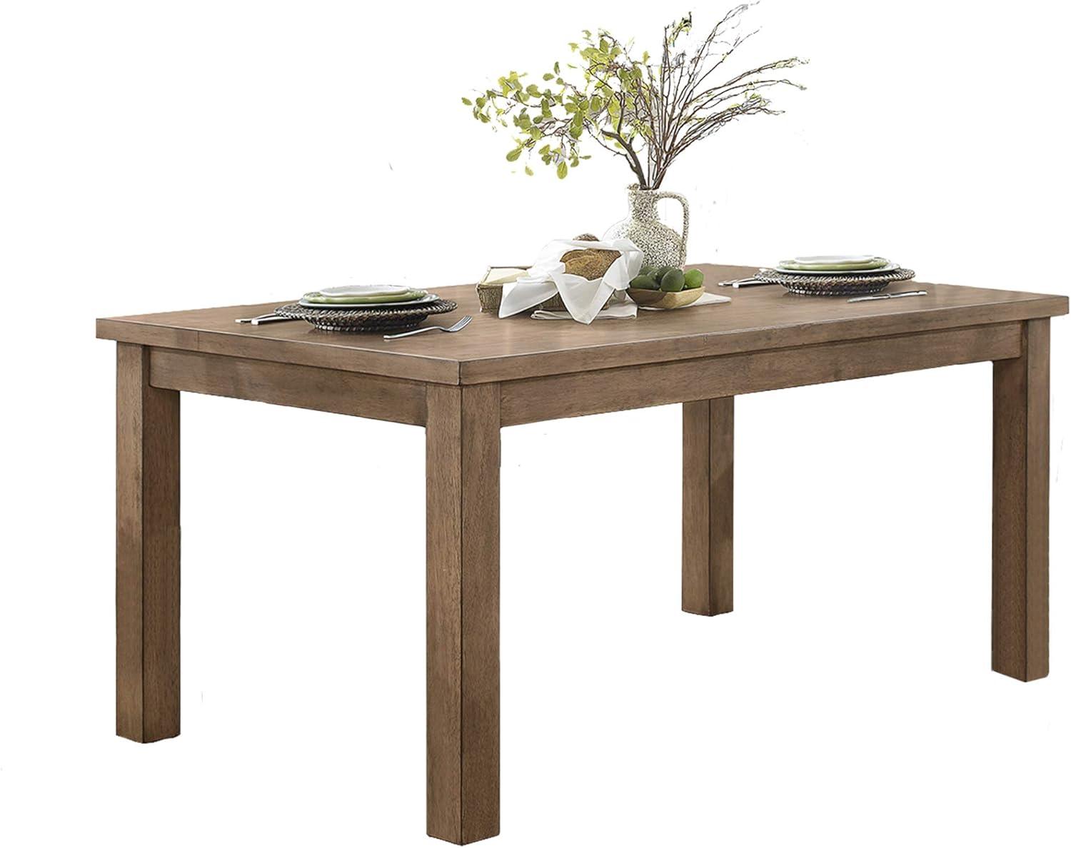 Lexicon Janina Transitional Wood Dining Room Table in Natural