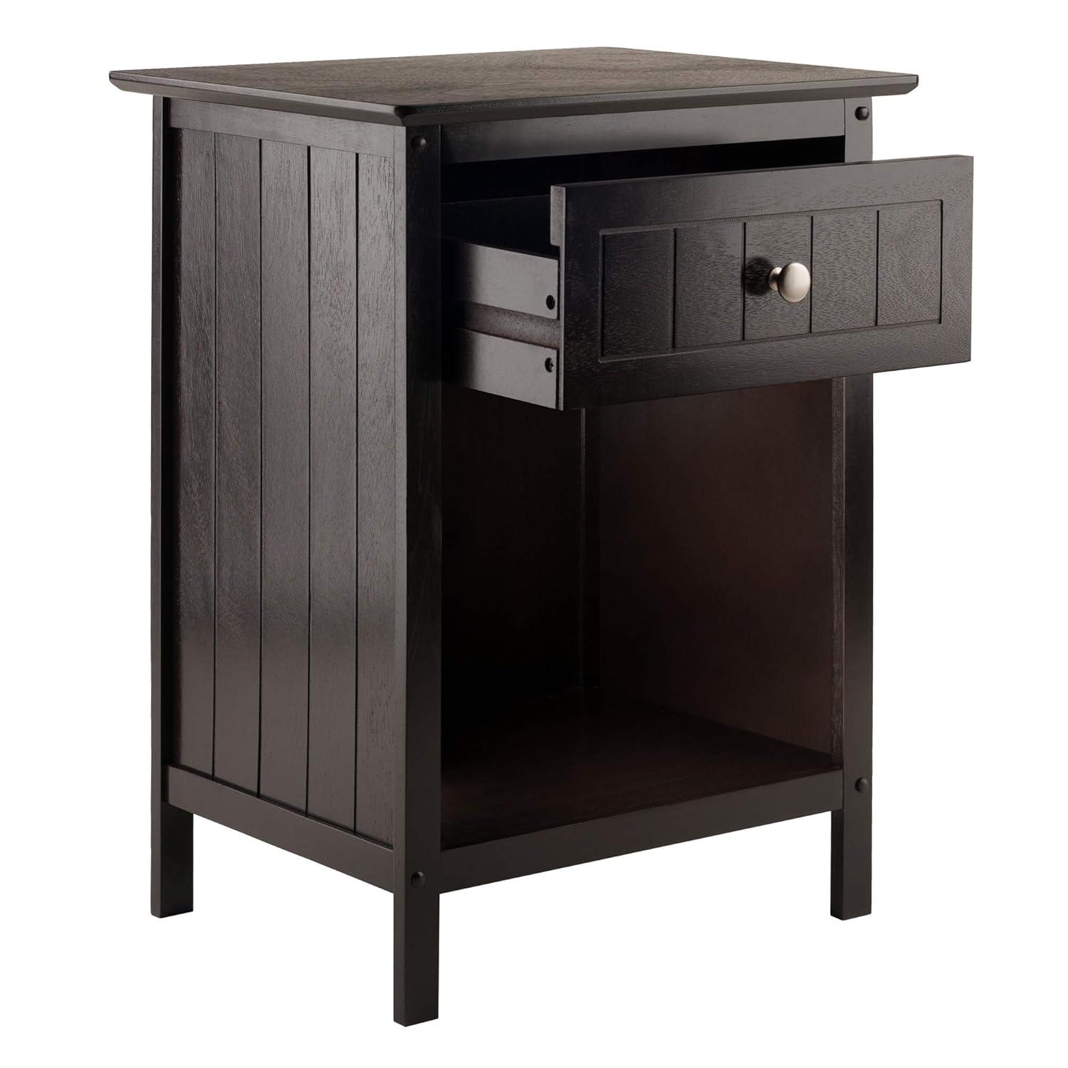 Blair Accent Table Coffee Finish - Winsome: End Table, Bedside, Home Office Storage