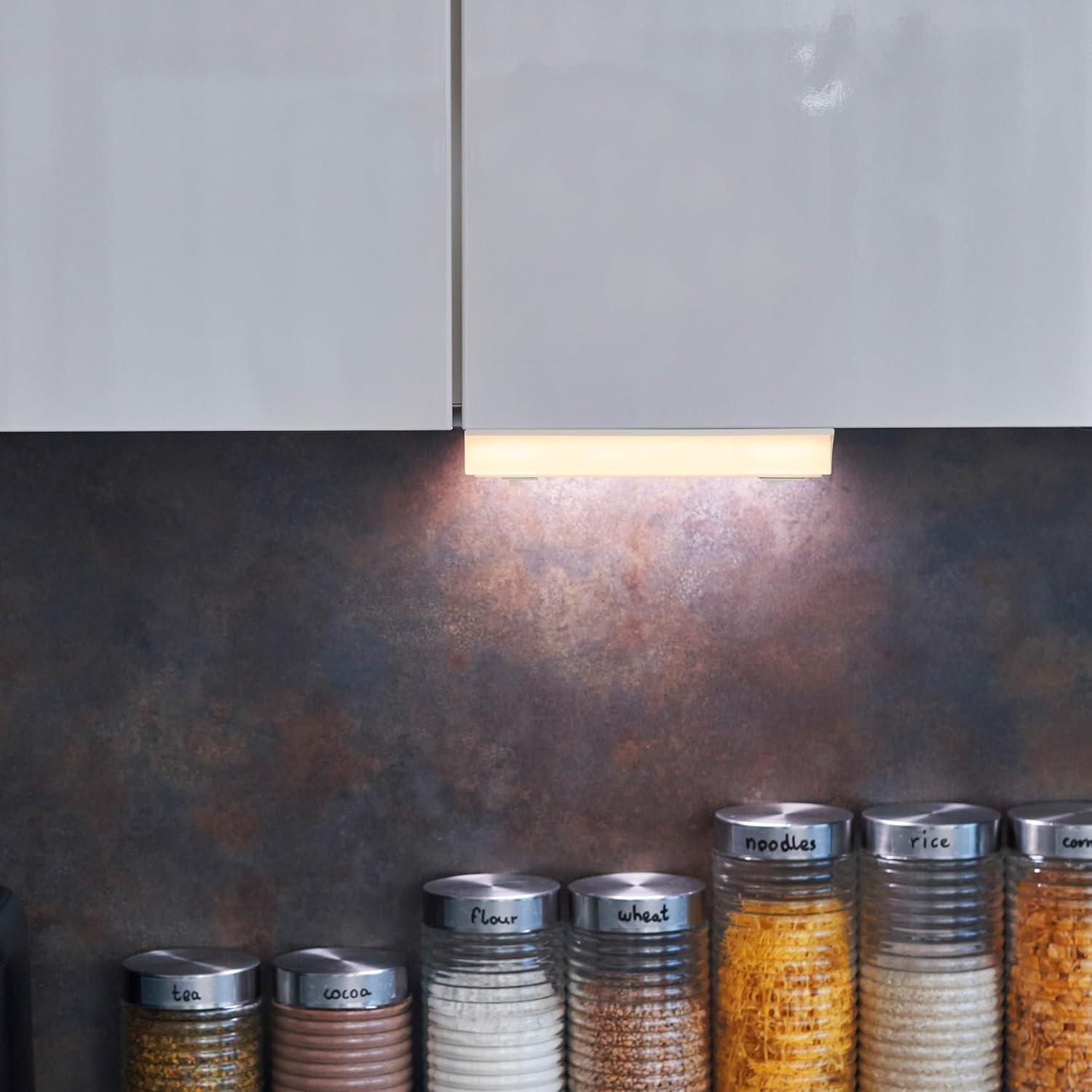 Maxxima 9 in. LED Under Cabinet Light, Hardwired, 270 Lumens, 5 CCT 2700K - 5000K, White, On/Off Switch