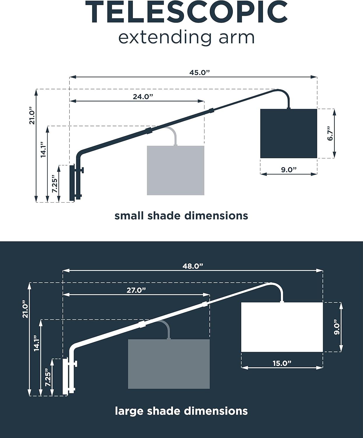 Iron Plug-in Swing Arm Sconce