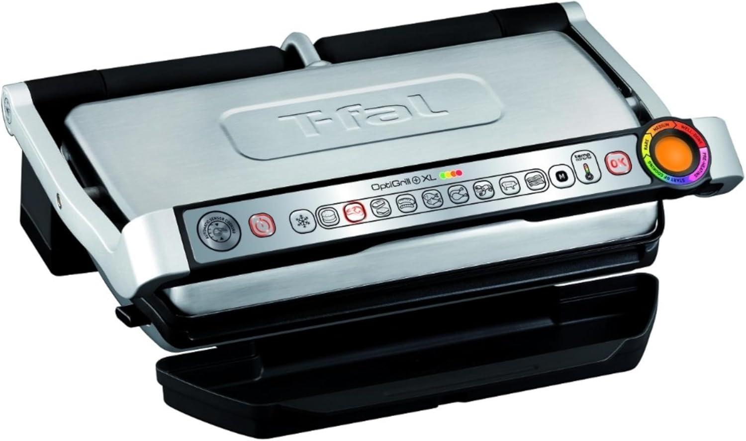 T-Fal OptiGrill Indoor Electric Grill with Removable, Dishwasher Safe Nonstick Plates