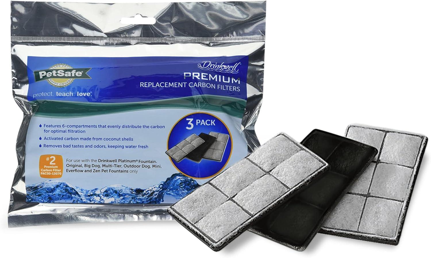 PetSafe Drinkwell Premium Replacement Carbon Filters - 3pk