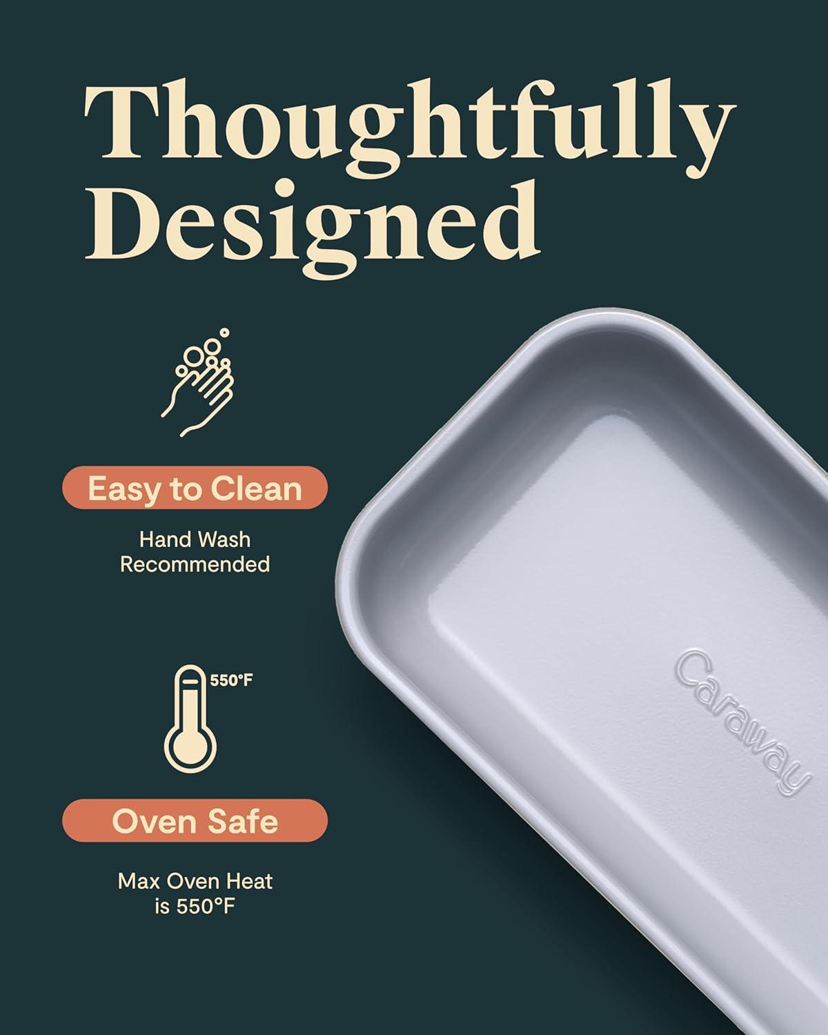 Caraway Non-Stick Ceramic Loaf Pan in Cream