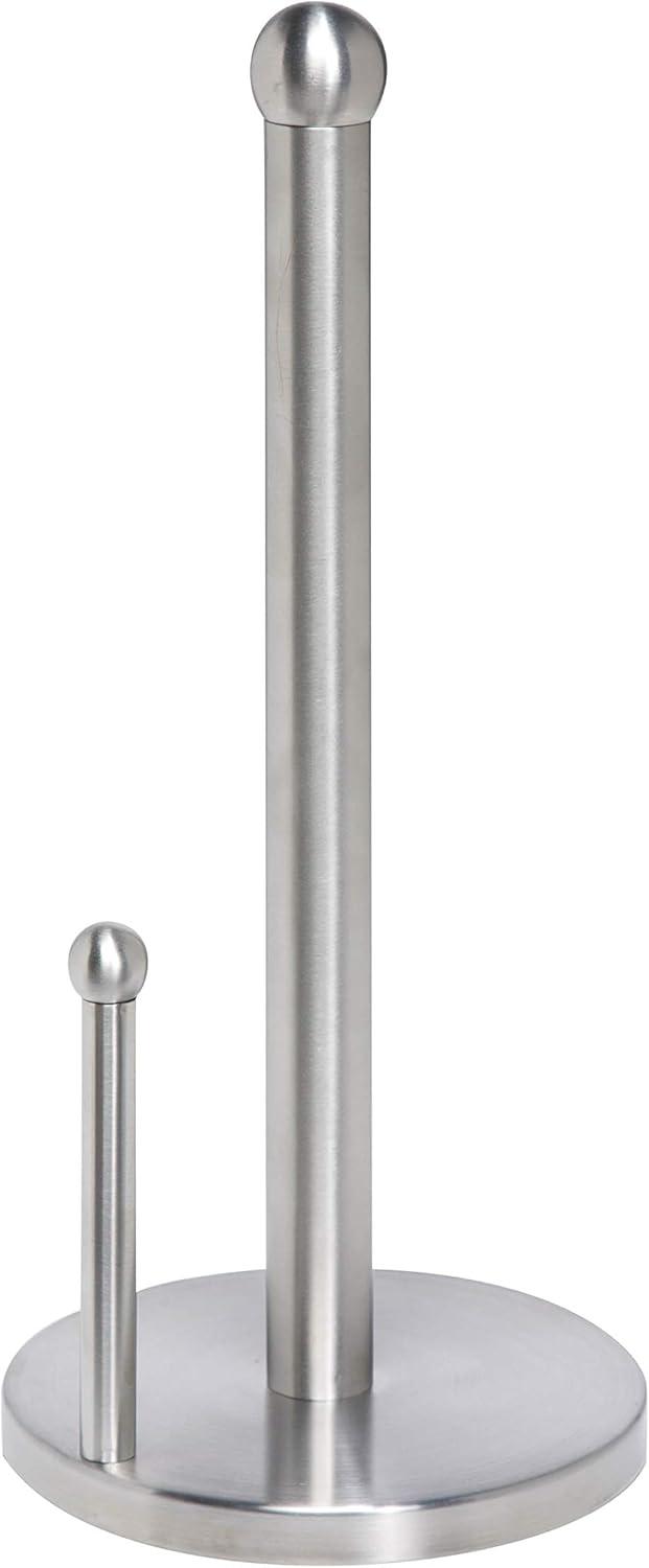 Silver Stainless Steel Manual Paper Towel Holder