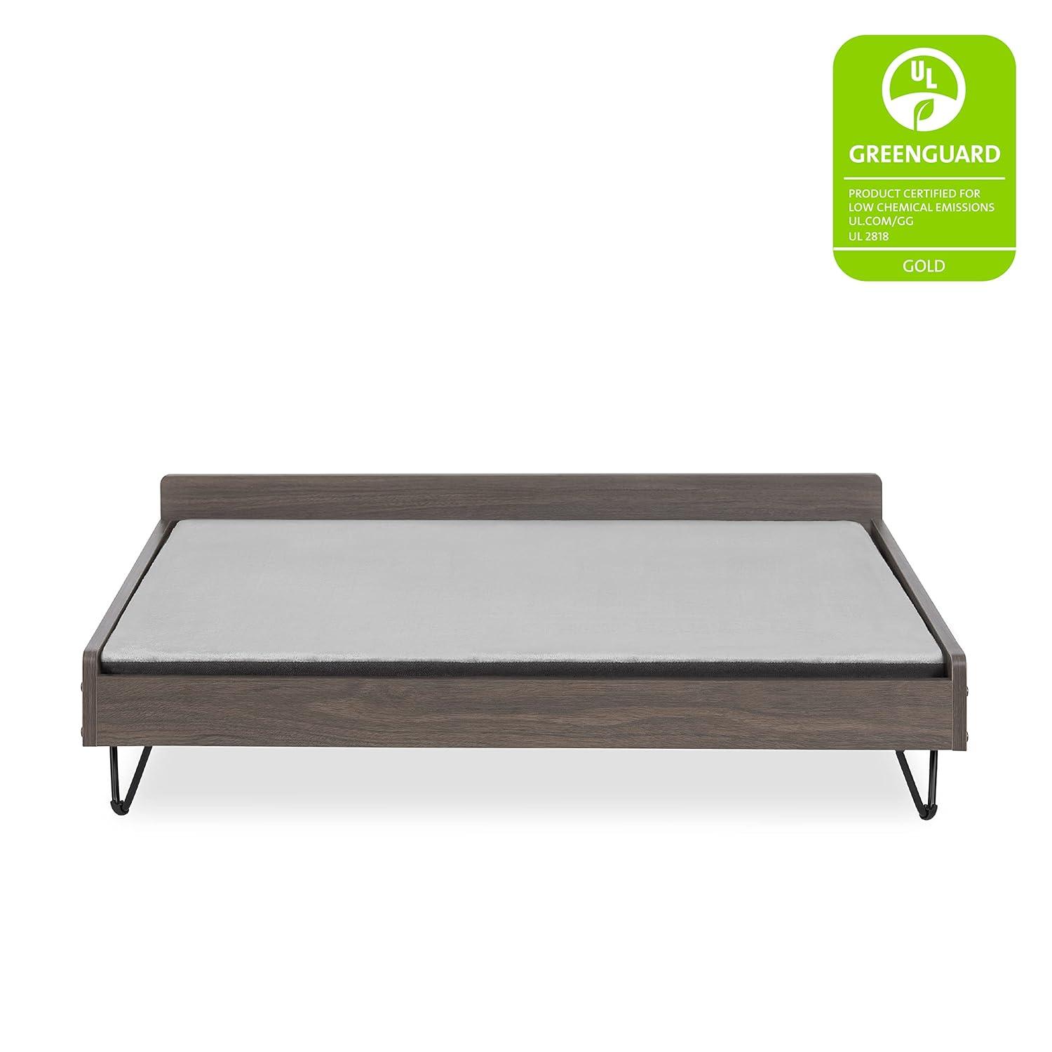 TailZzz Chase Greenguard Gold Certified Pet Bed with Mattress - Large to Extra Large Elevated Wooden Pet Bed with Water-resistant Mattress