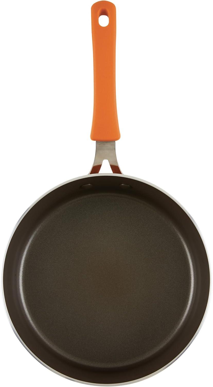Rachael Ray Rachael Ray Cook & Create Nonstick Saute Pan With Lid, 3 Quart, Orange