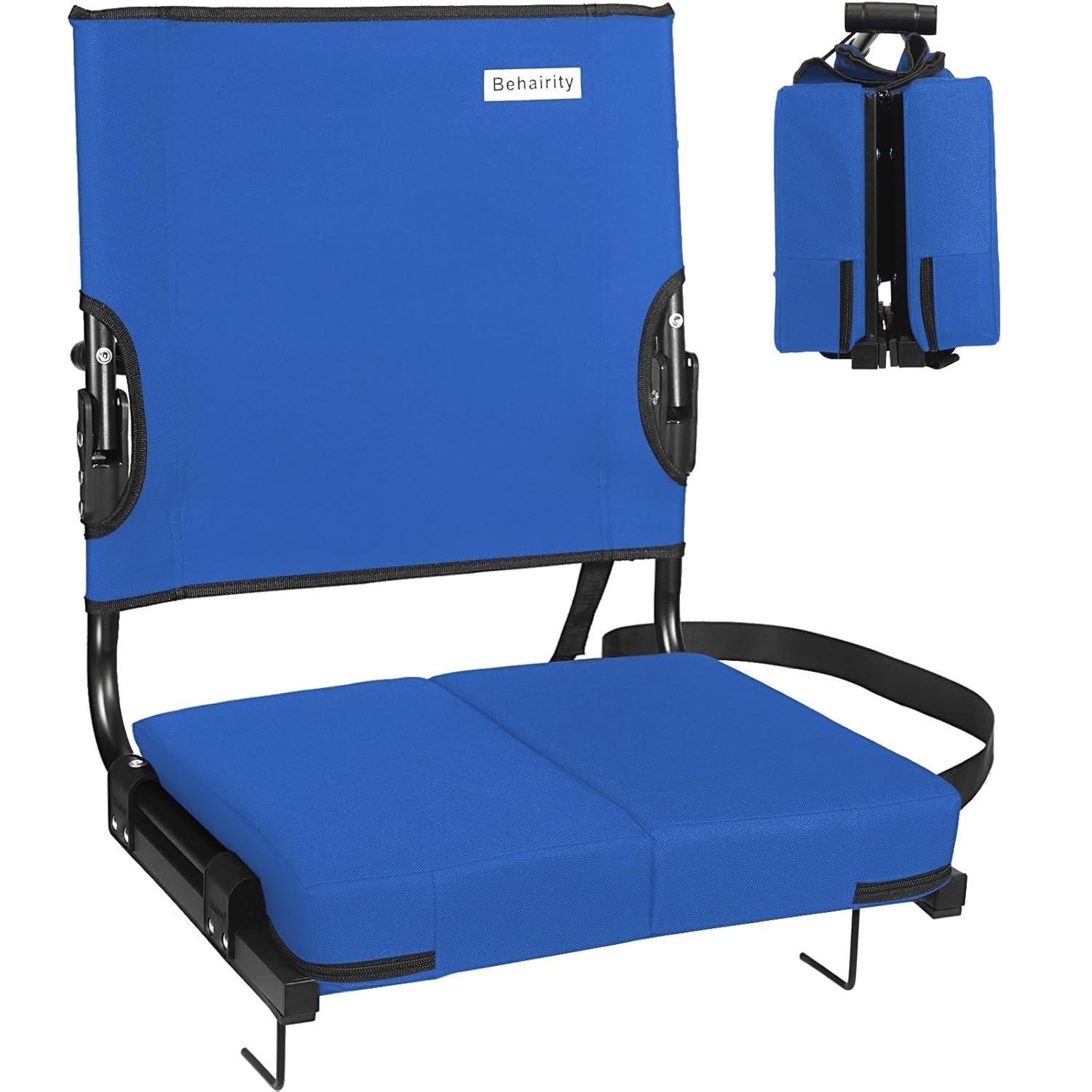 Folding Stadium Seat with Cushions
