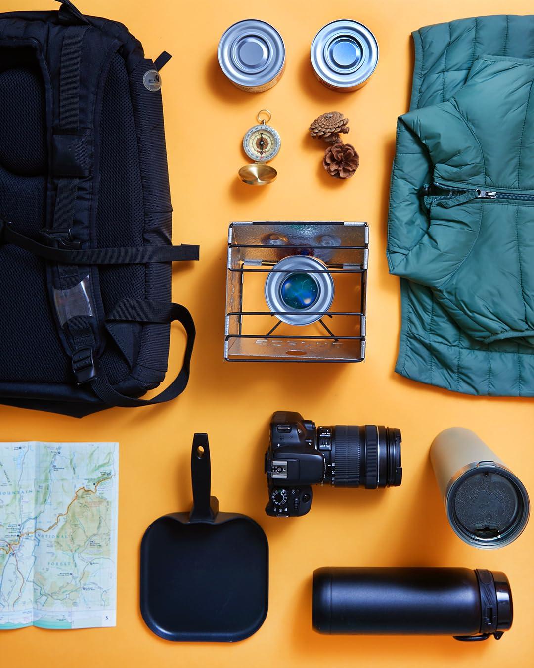 Sterno Foldable Single Burner Silver Gas Camping Stove - Pack of 2