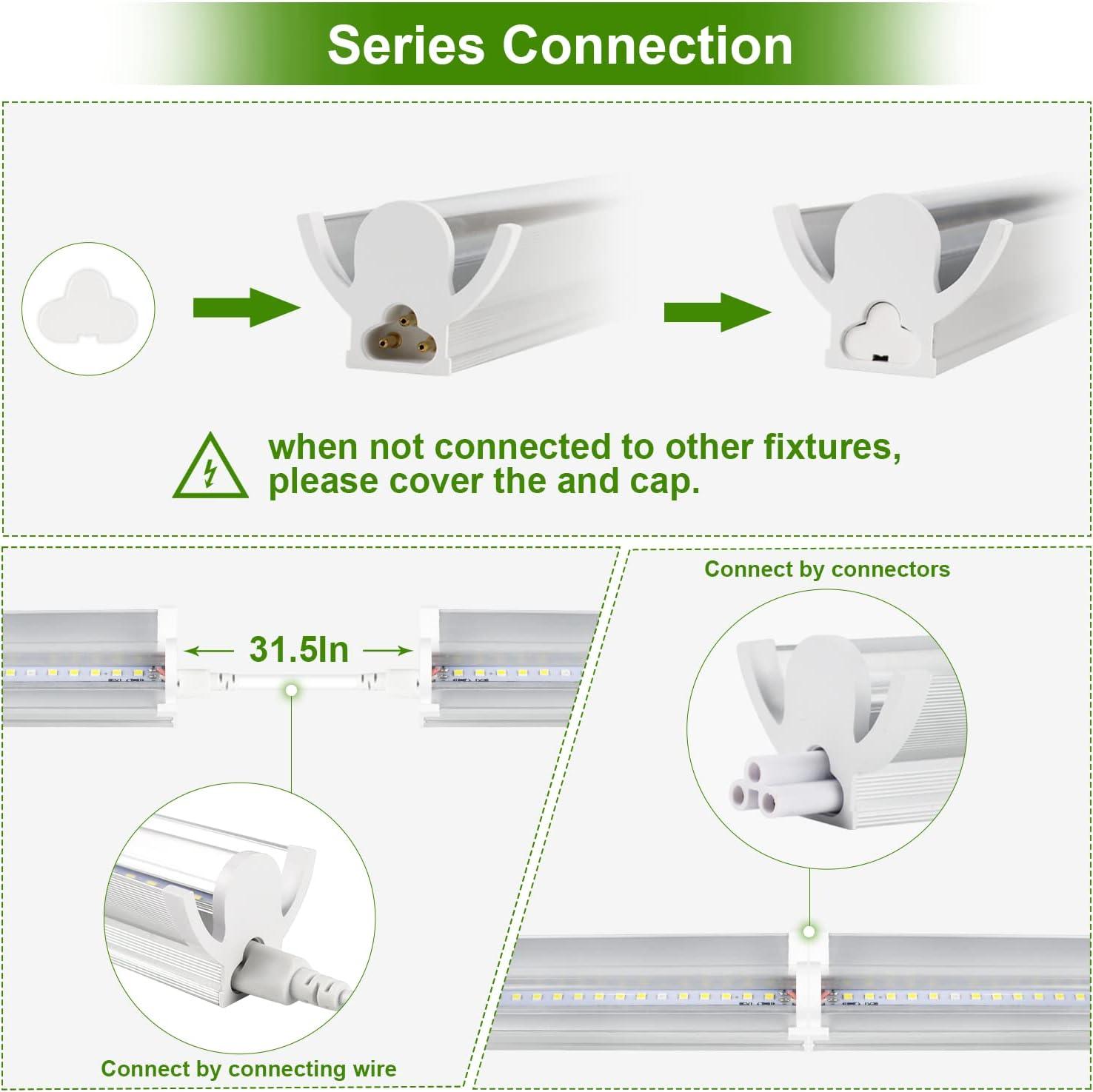 Juhefa LED Plant Grow Light Strips 3500K Full Spectrum White Plant Lamp 40W 90 LEDs / 5 Dimmable Levels for Indoor Plants Grow Hydroponics Succulent