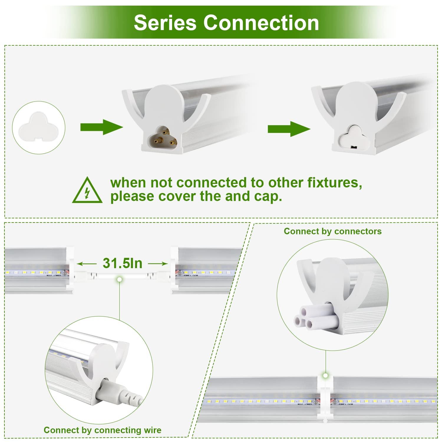 Juhefa LED Plant Grow Light Strips 3500K Full Spectrum White Plant Lamp 40W 90 LEDs / 5 Dimmable Levels for Indoor Plants Grow Hydroponics Succulent