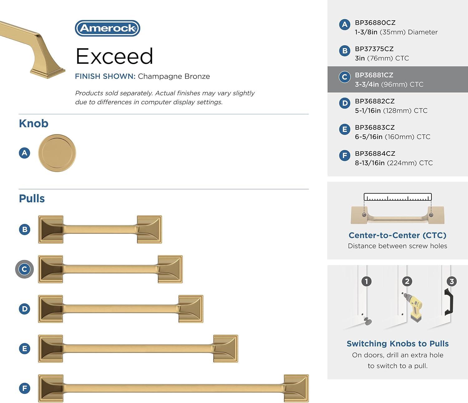 Amerock Exceed Cabinet or Drawer Pull