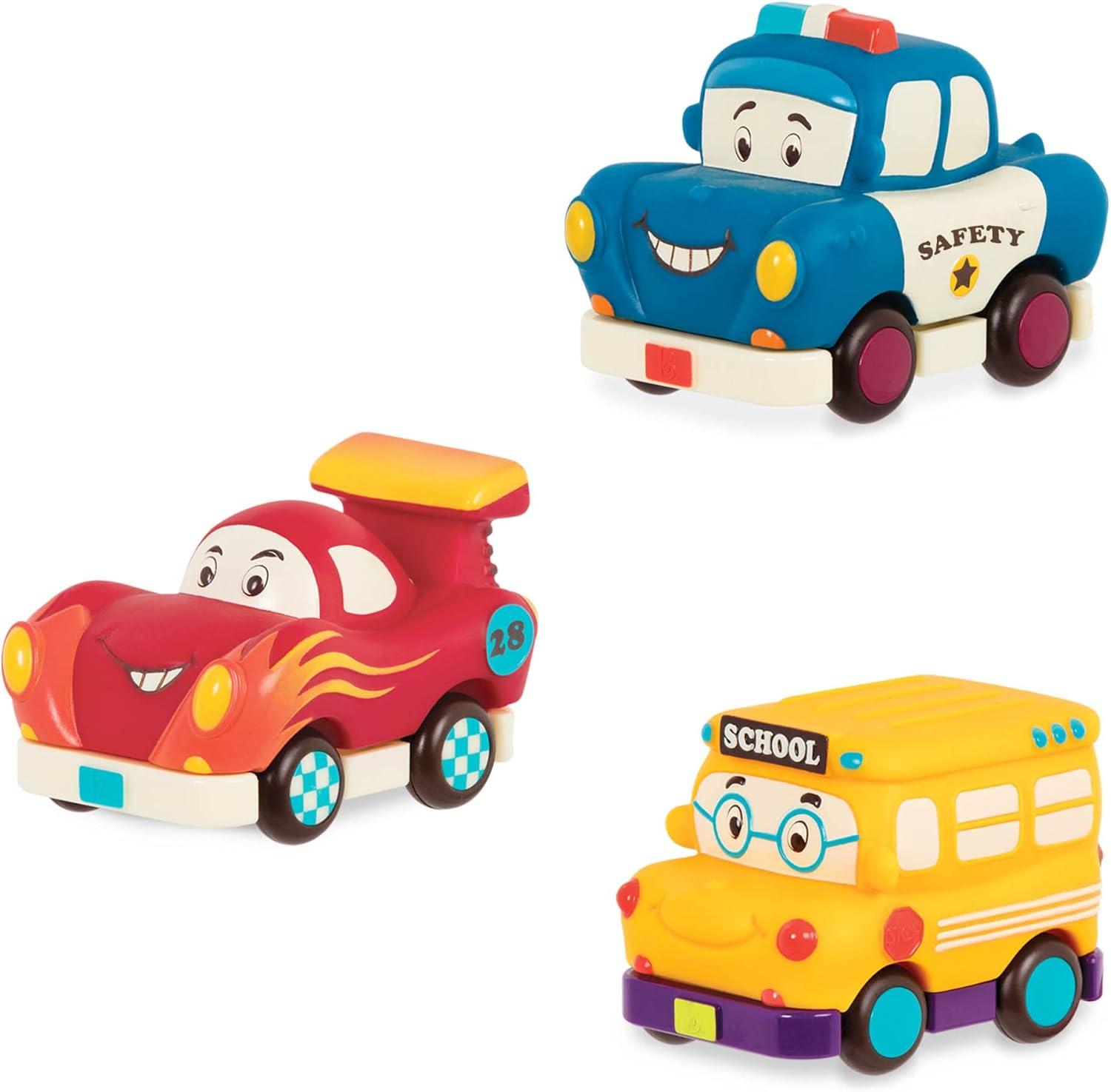 B. Toys - Mini Pull-Back Vehicles Set, Bus &Cars