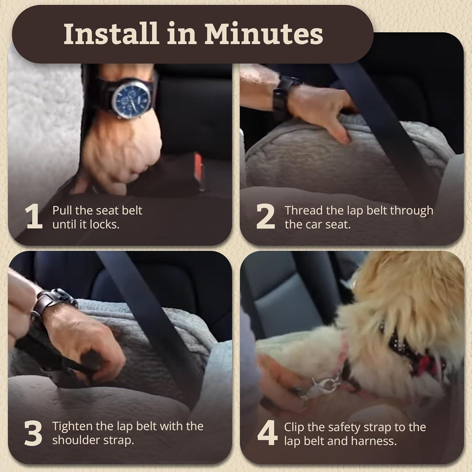 Snoozer Pet Products Snoozer Microsuede Lookout 1 Dog Car Seat