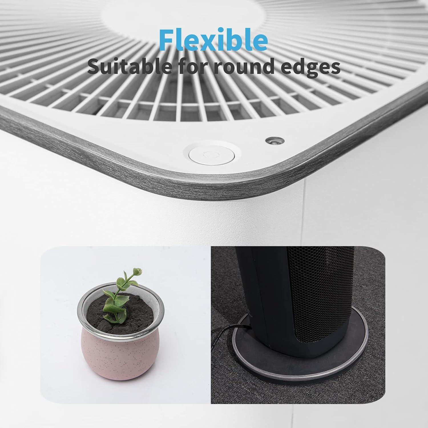 Art3d 20ft Outside Vinyl Corner Trim Peel and Stick for Tile and Wall Edges, Furniture Decoration (Grey Oak)