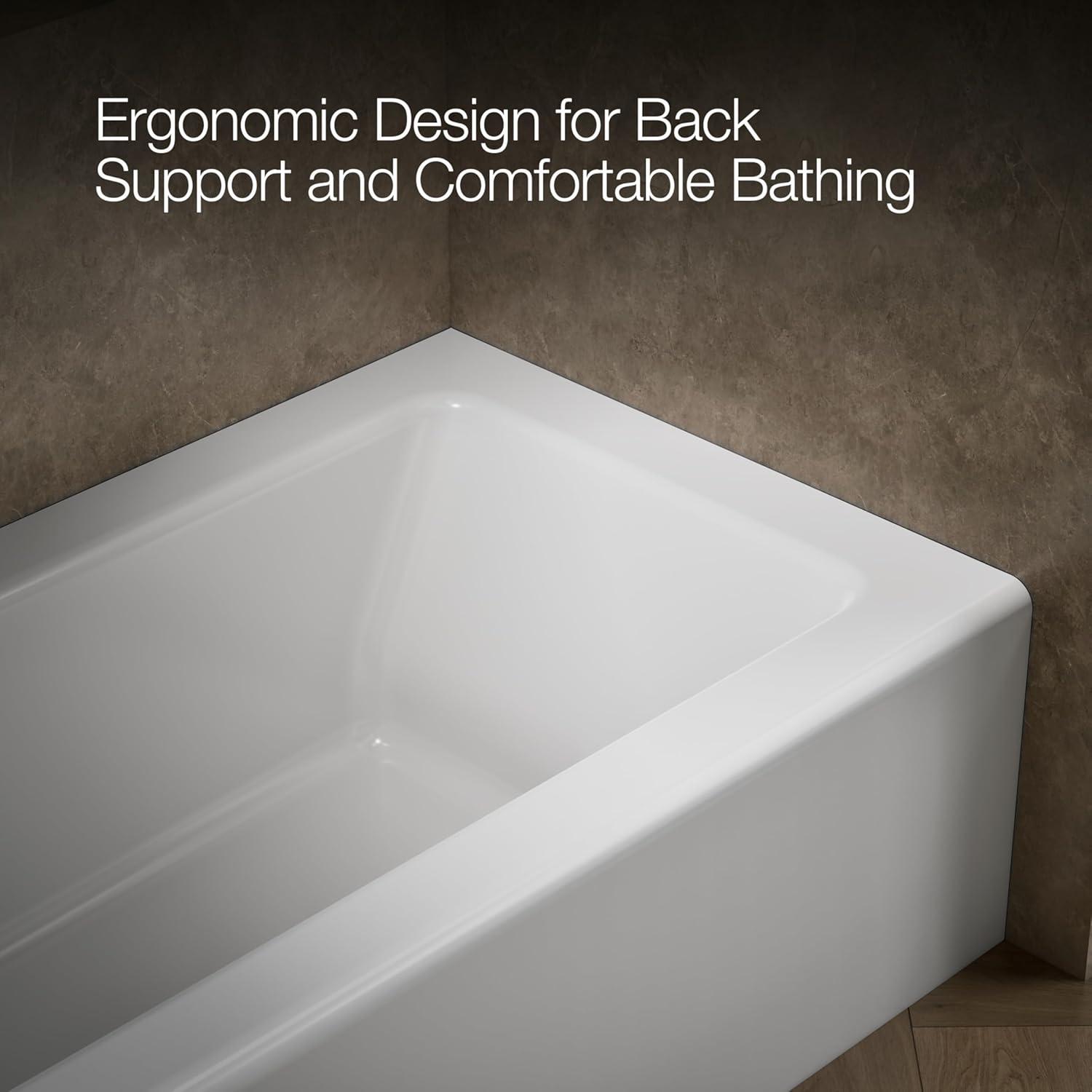 Bellwether® Alcove 66" x 32" Soaking Bathtub