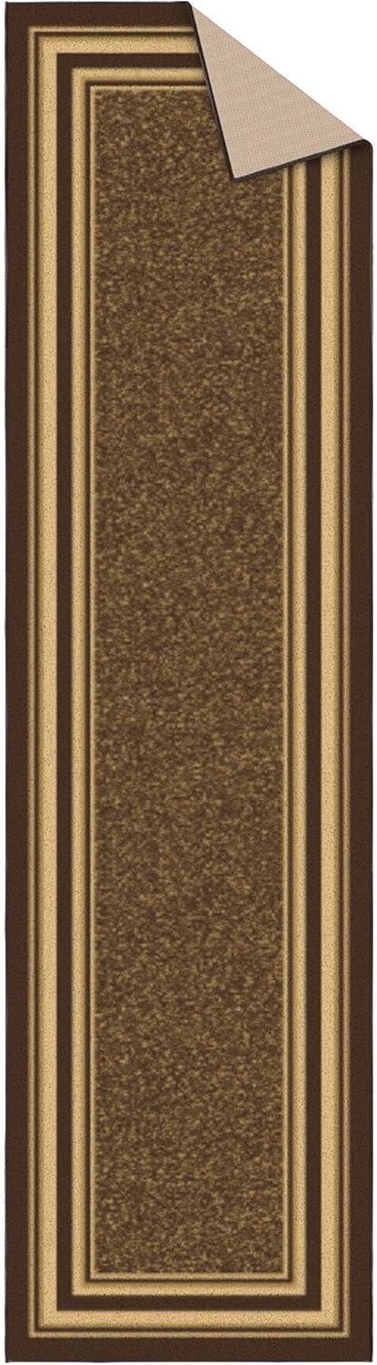 Machine Washable Non-Slip Bordered Area Rug For Living Room, Hallway Runner, Entryway Rug