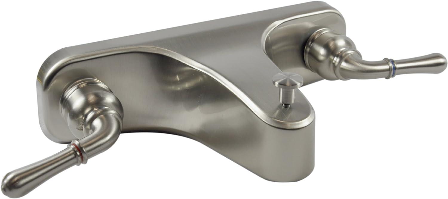 DANCO Lever-Style Mobile Home Center-Set Tub/Shower Faucet, Brushed Nickel, 8-Inches (10883X)