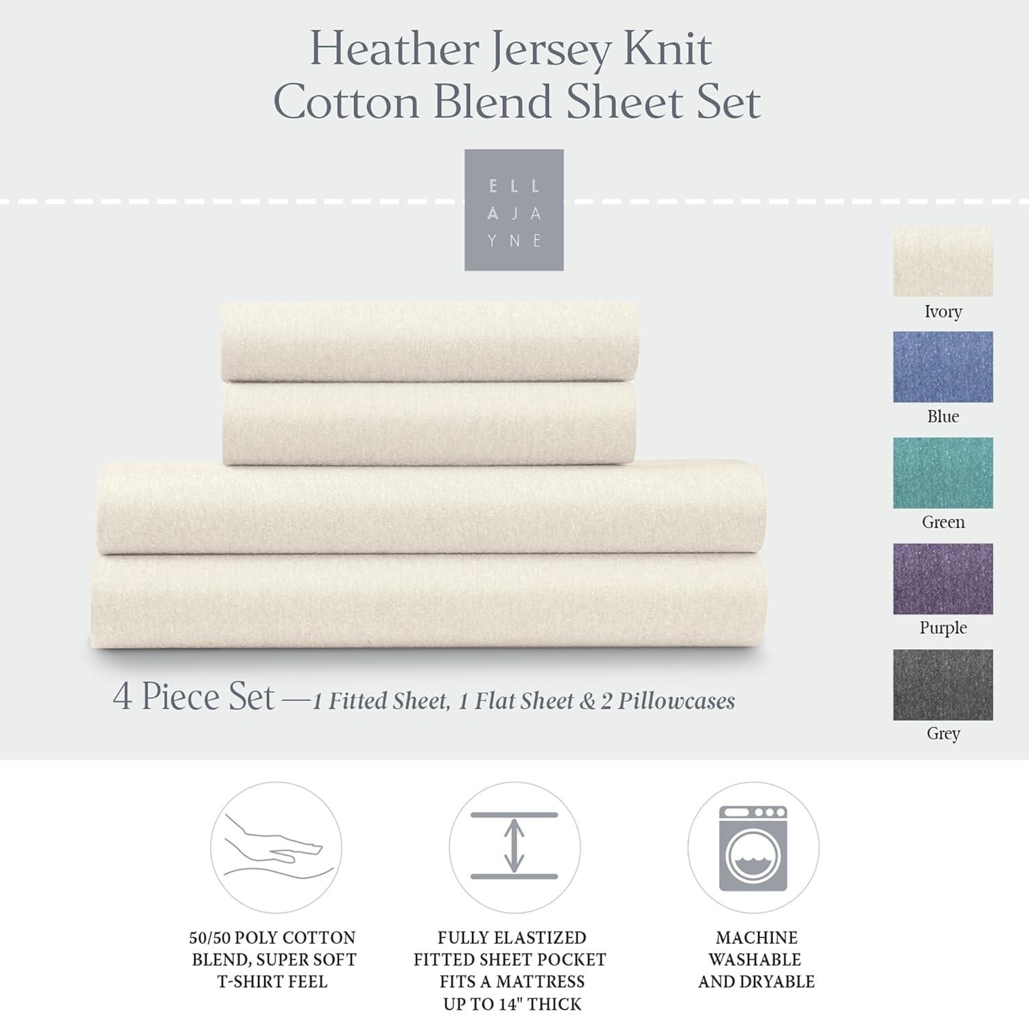 Ella Jayne Home Ella Jayne Jersey 4-Piece Sheet Set