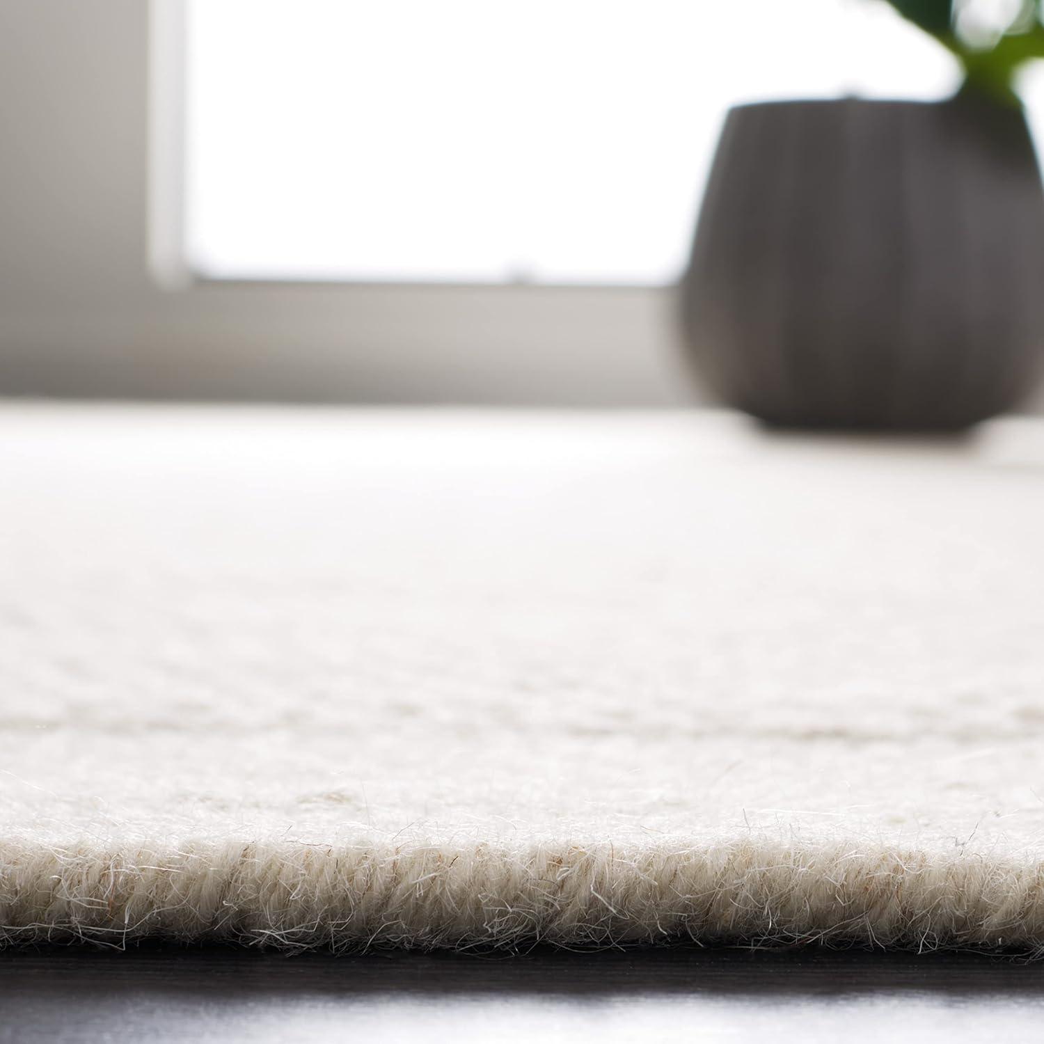 Vermont VRM807 Hand Woven Indoor Area Rug - Ivory - 6'x9' - Safavieh
