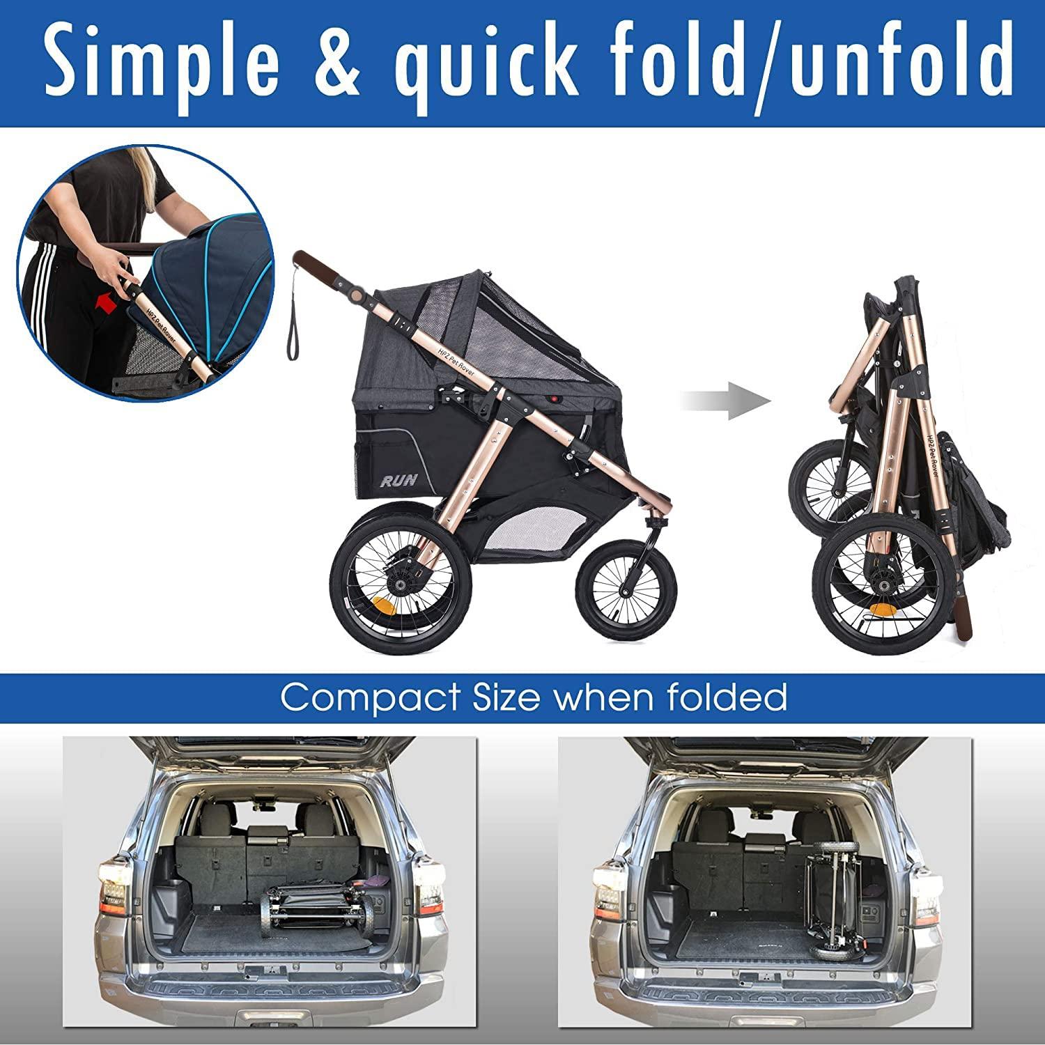 HPZ Pet Rover Run Foldable Pet Jogger Stroller