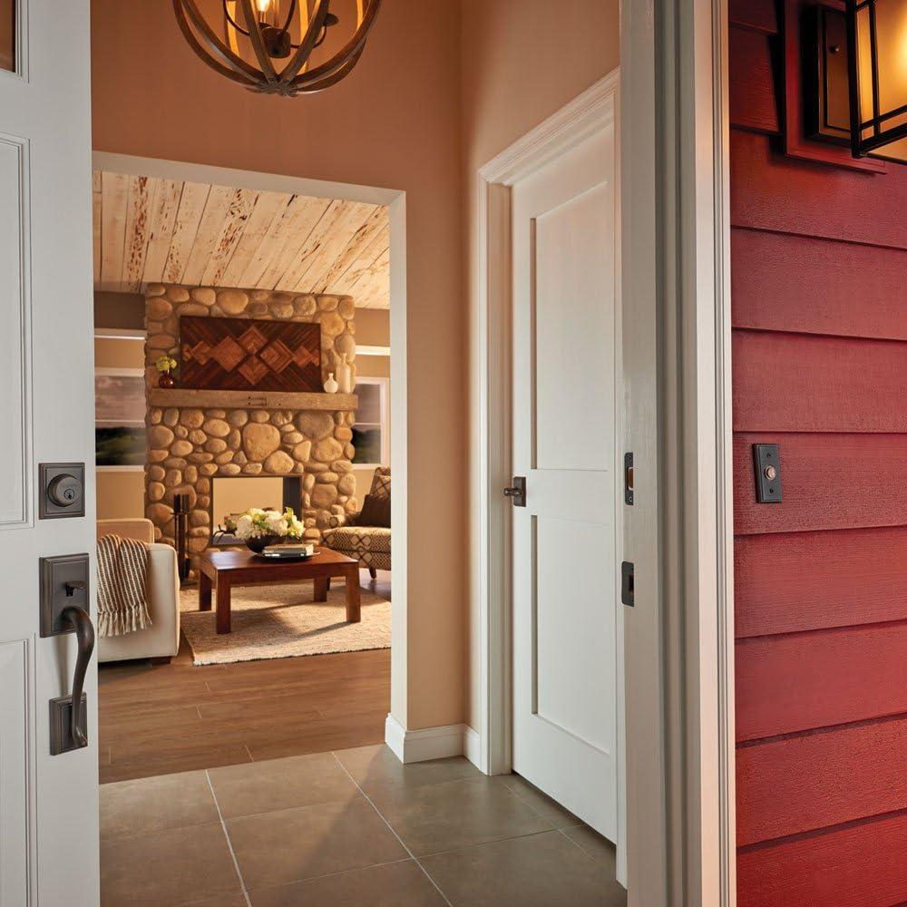 Addison Handleset with Single Cylinder Deadbolt and Accent Door Lever and Rosette