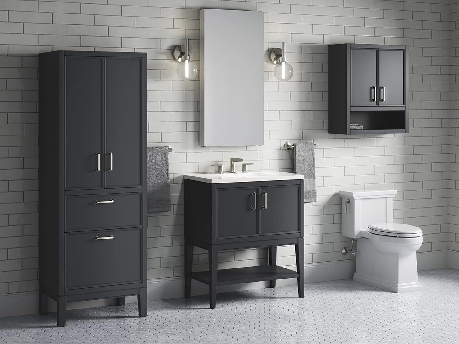 Winnow 30" Freestanding Single Bathroom Vanity Cabinet with Sink and Quartz Top