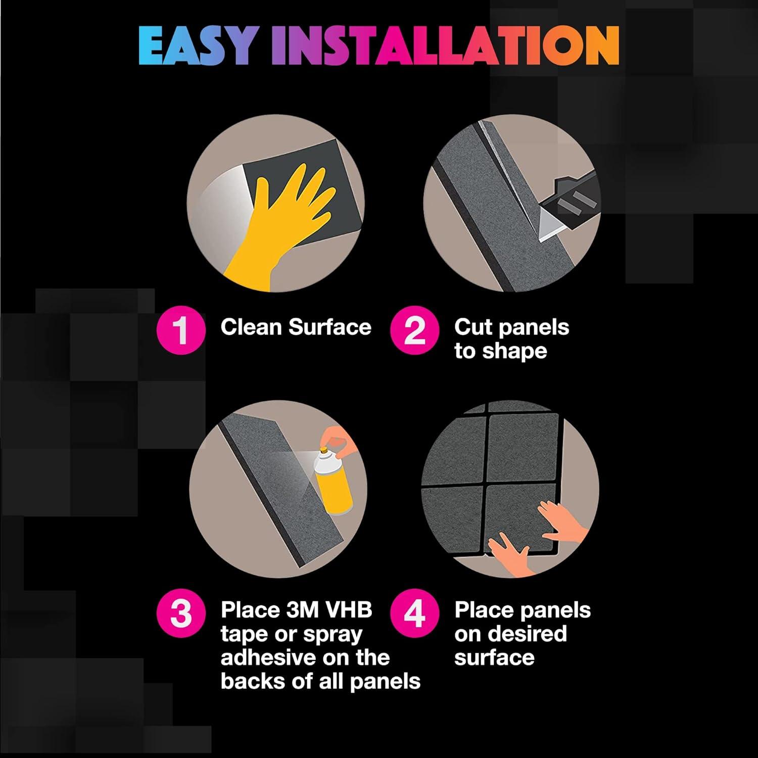 Sonic Acoustics 12pk 14"x12"x4" Hexagon Acoustic Panels - Silver Gray