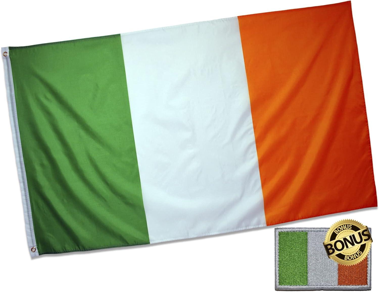 3X5 Ireland Flag 3'x5' Irish FLAG BANNER FAST USA SHIPPER 100D FABRIC