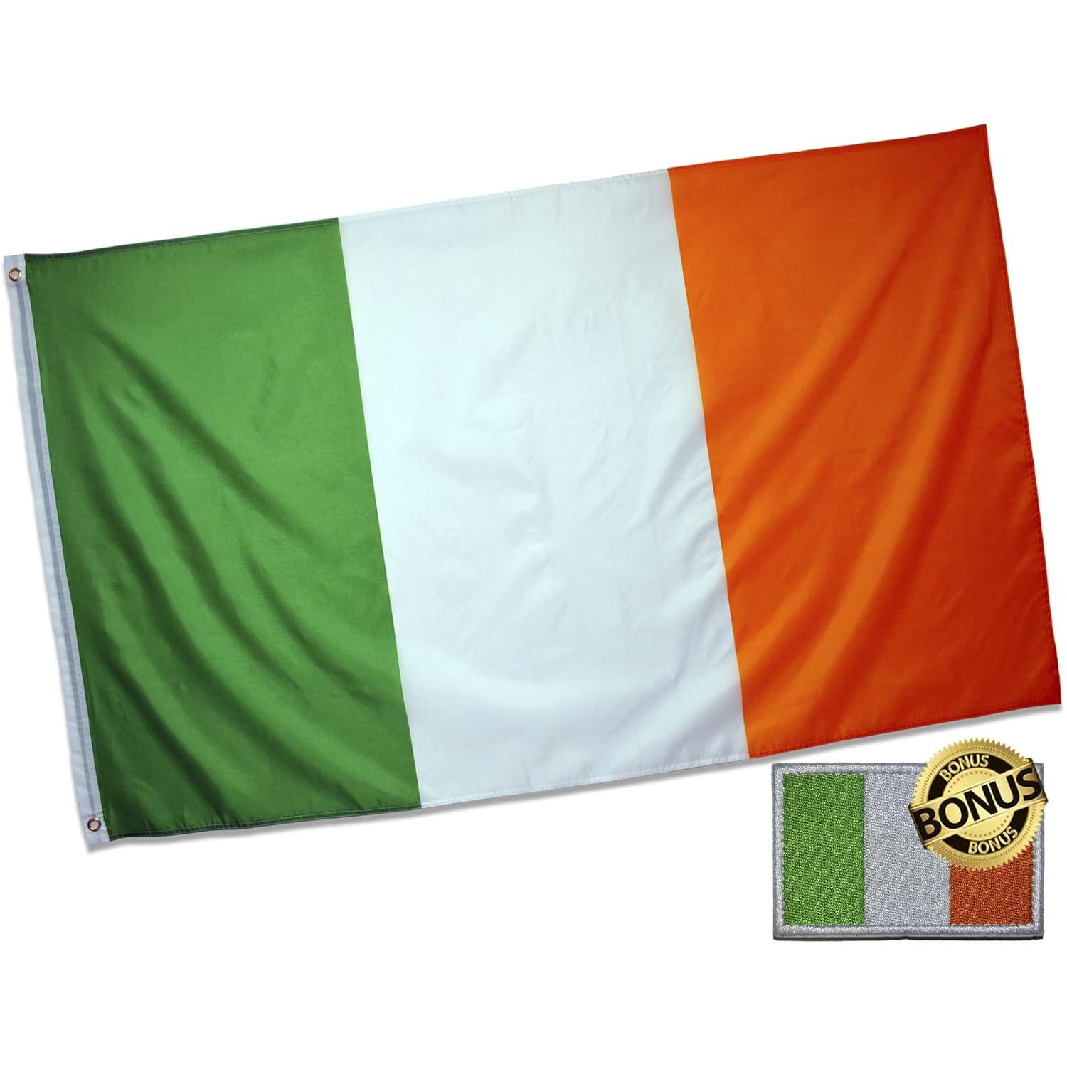 3X5 Ireland Flag 3'x5' Irish FLAG BANNER FAST USA SHIPPER 100D FABRIC