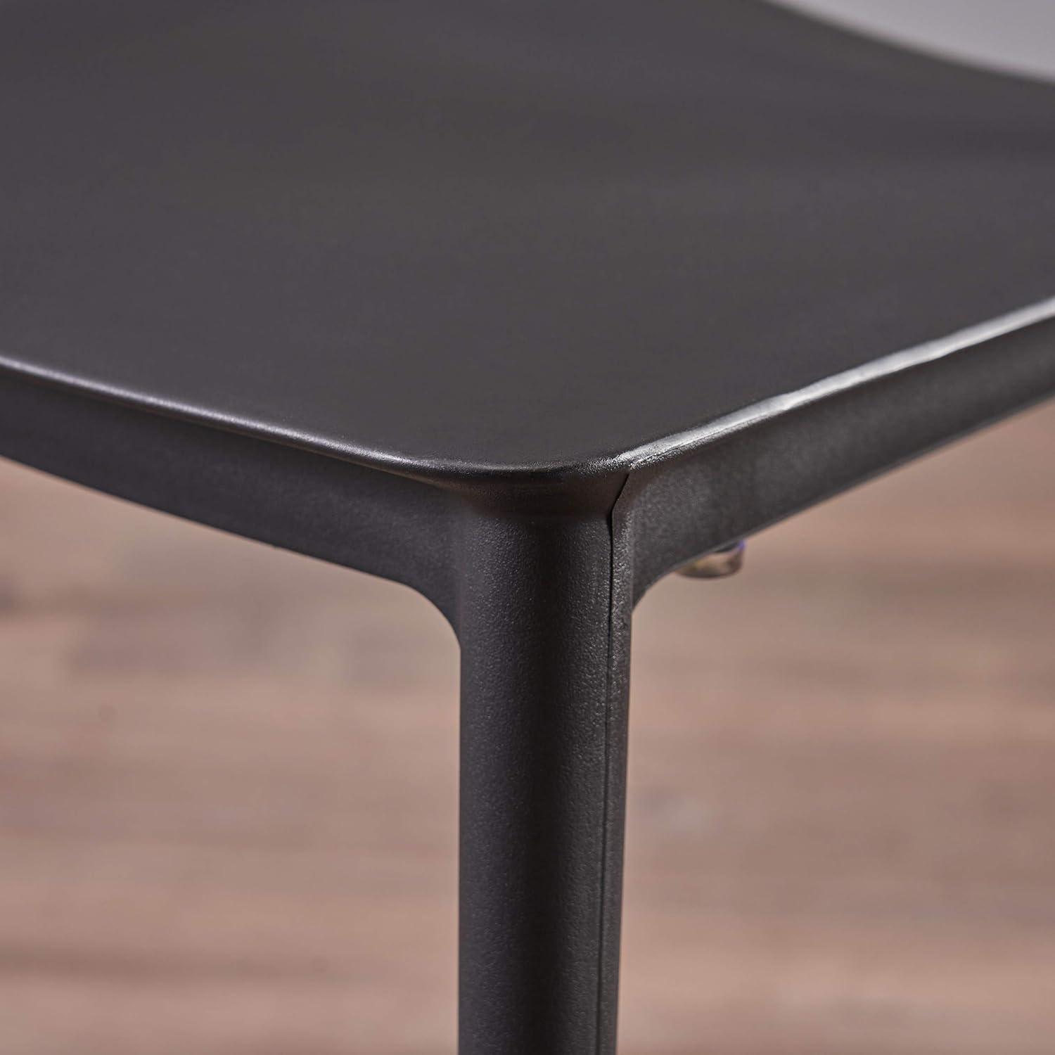 Ali Set of 2 Black Plastic Indoor Chairs