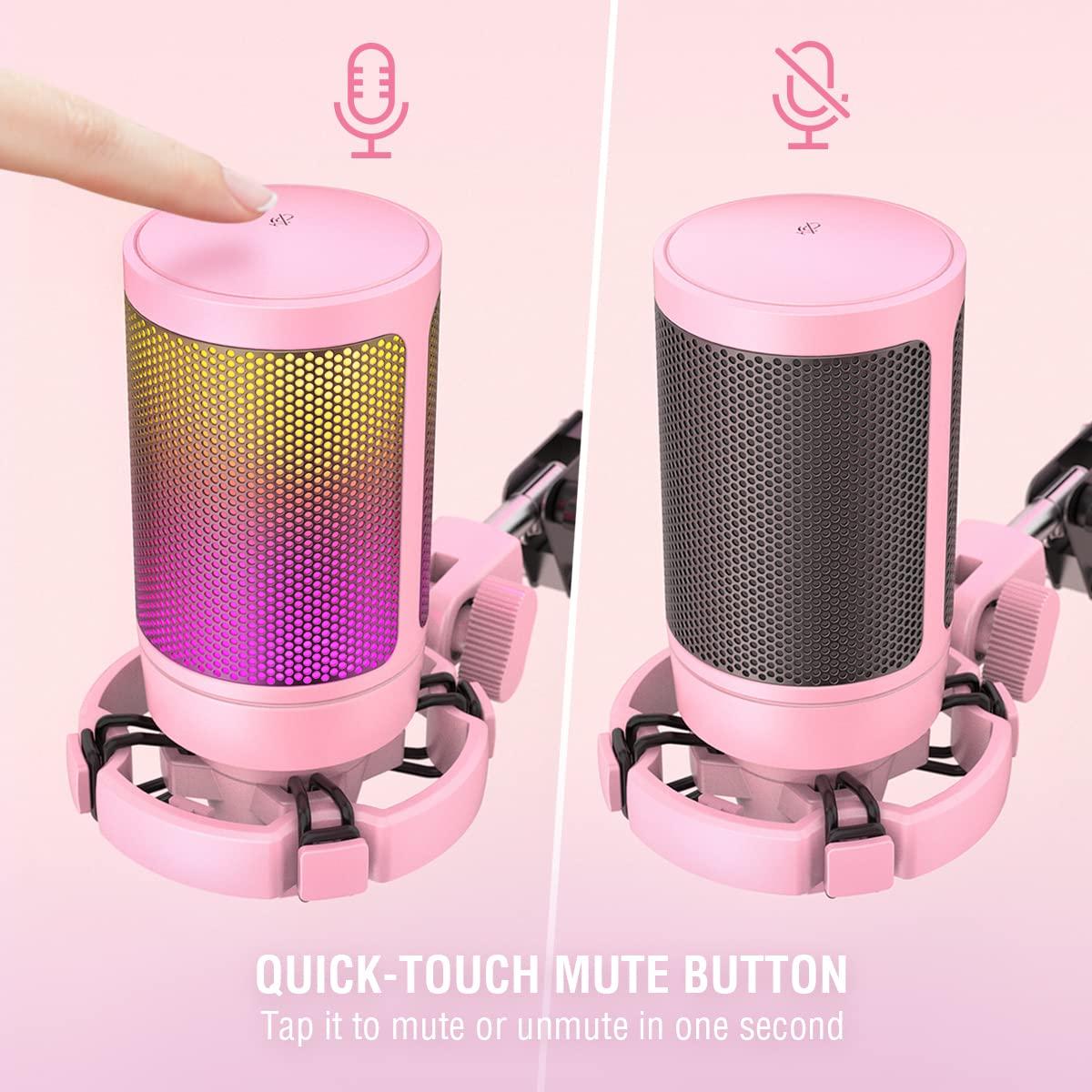 Gaming Microphone Kit With Mute Button /RGB/boom