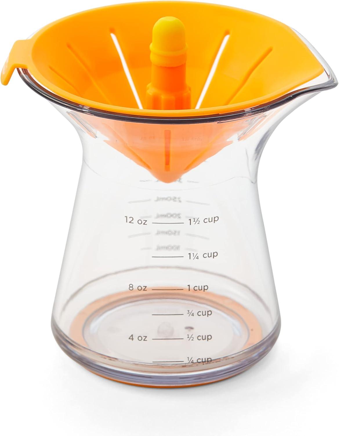 Manual Orange and Lemon Citrus Juicer with Glass Carafe