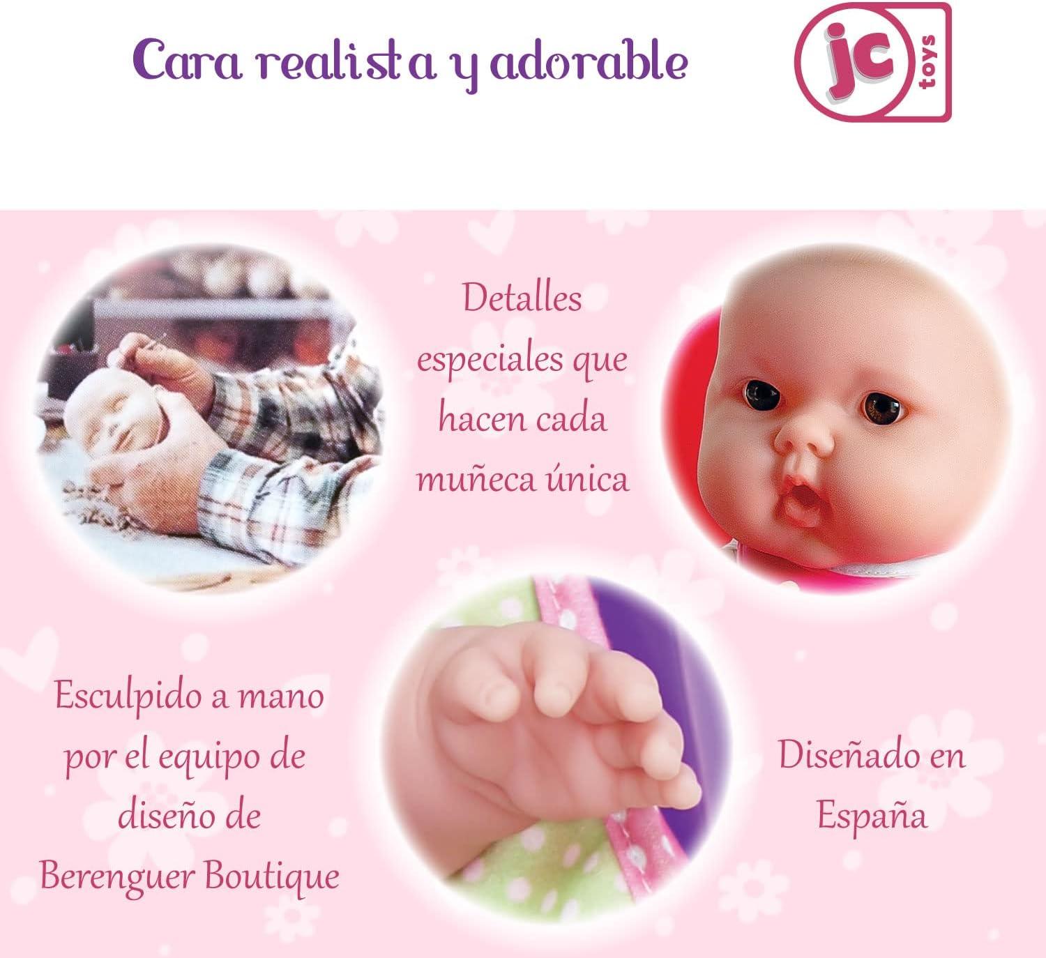 JC Toys, Lots to Love Babies 14 inches Baby Doll with High Chair and Accessories- Designed by Berenguer