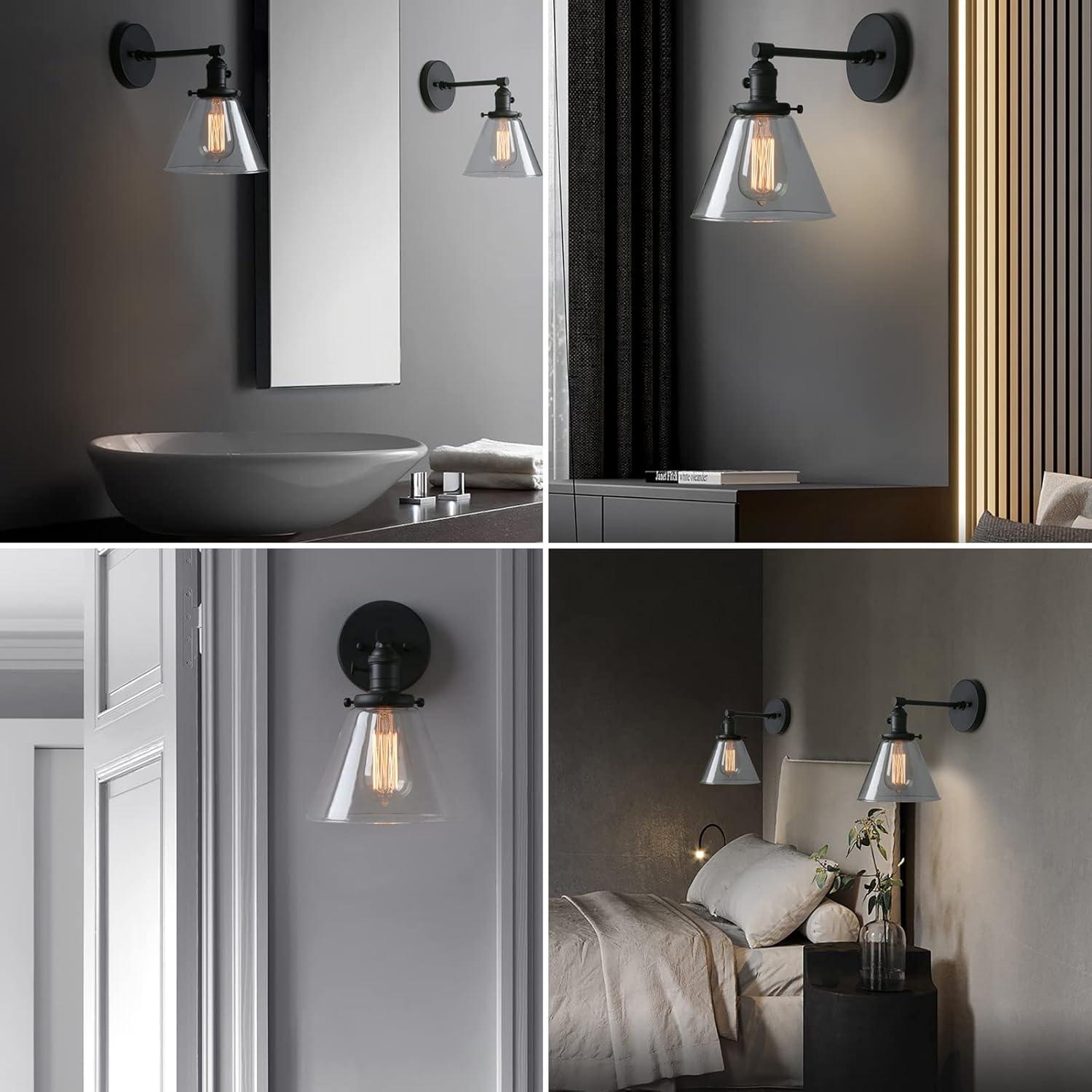 Arti 7.75-in Swing Arm Single Light Wall Sconce with On/Off Switch