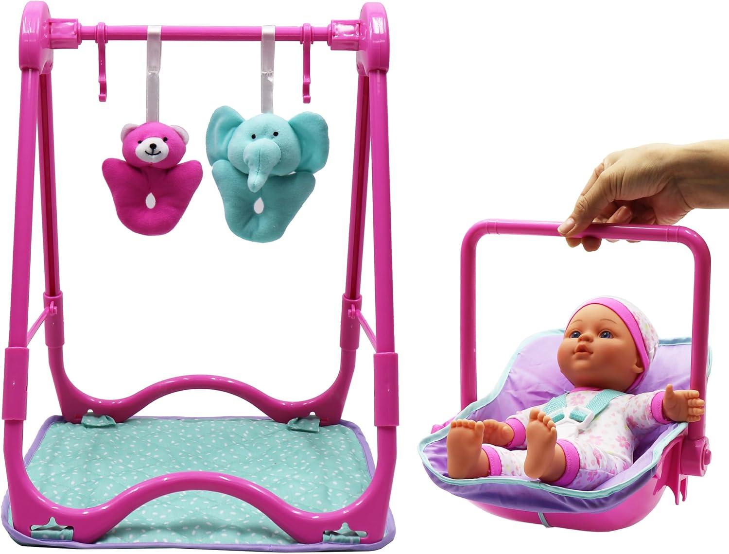 Dream Collection: 12 " Baby Doll 4-In-1 High Chair Play Set -Ages 2+