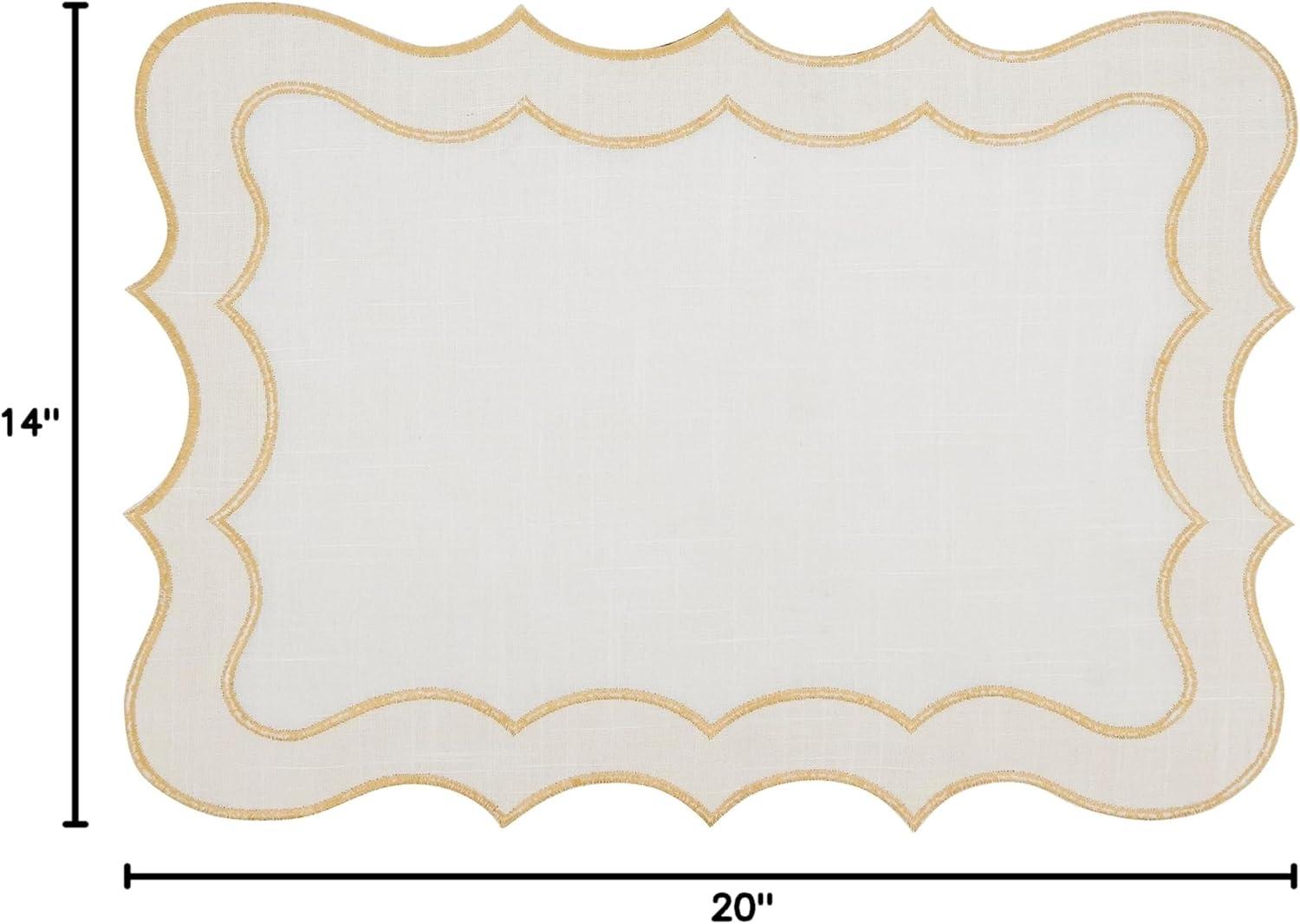 Enchanting Scallop Border Placemat