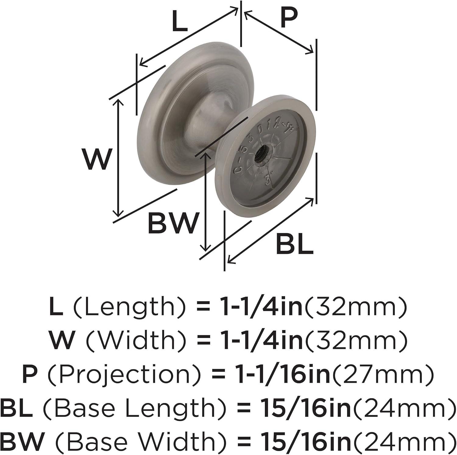 Allison 1 1/4" Diameter Mushroom Knob Multipack