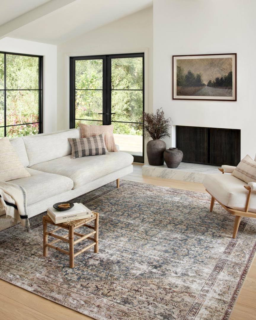 Amber Lewis x Loloi Georgie Teal / Antique Area Rug