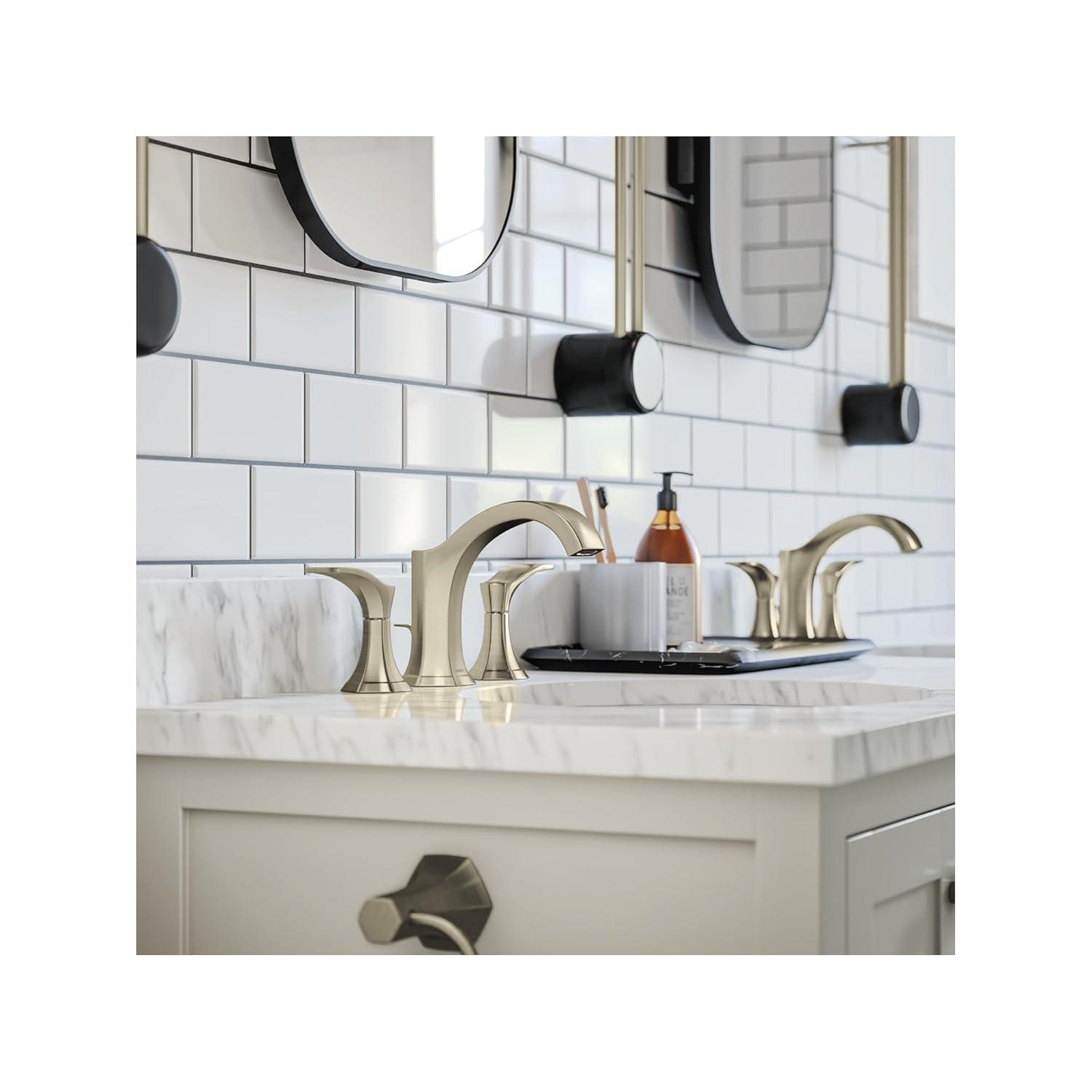 Locarno Widespread Bathroom Faucet with Drain Assembly
