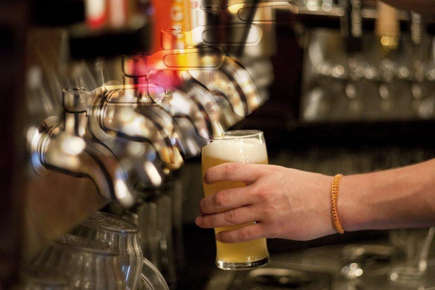 Polished Stainless Steel Beverage Dispenser Replacement Spigot Set