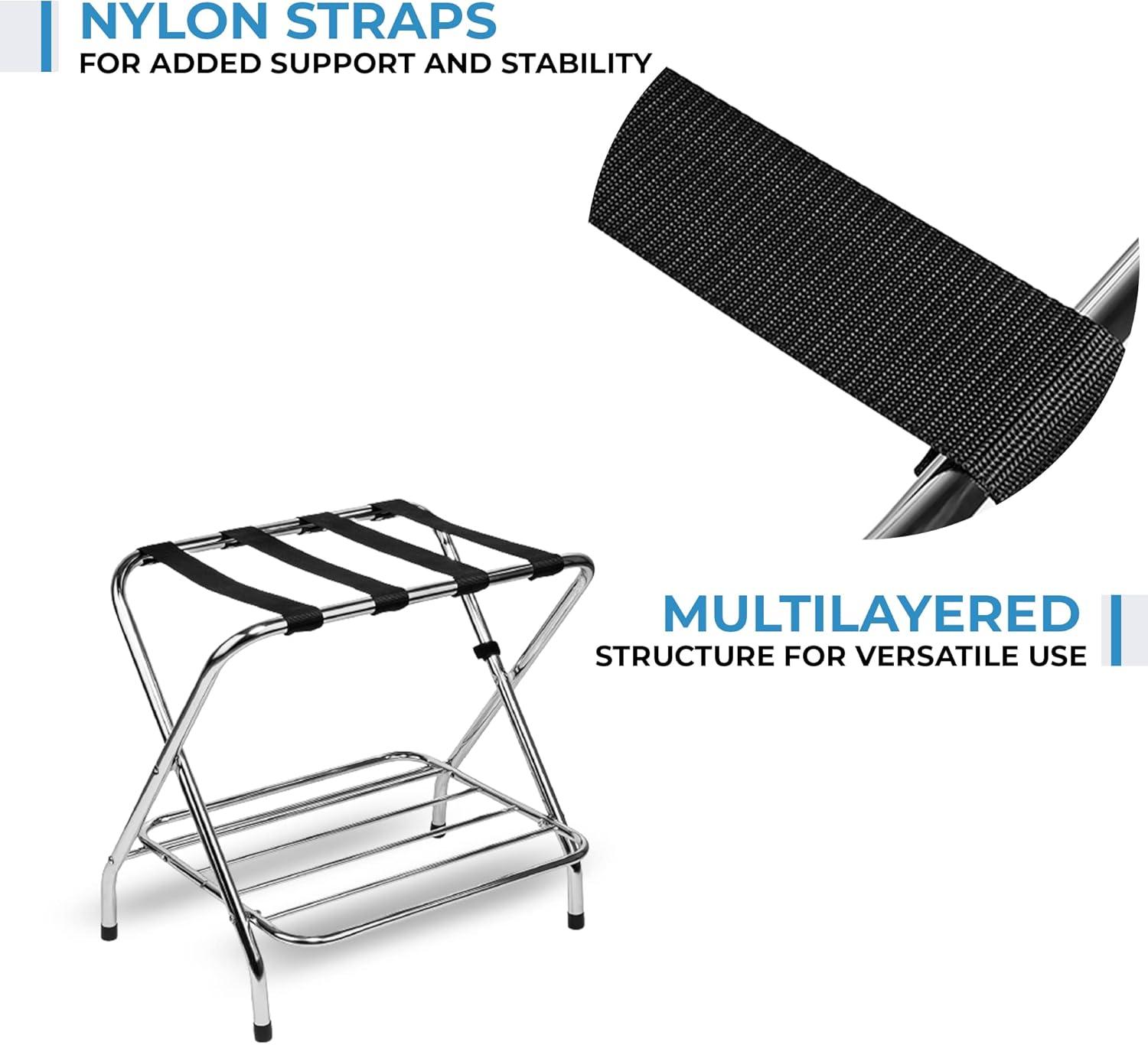 Folding Metal Luggage Rack