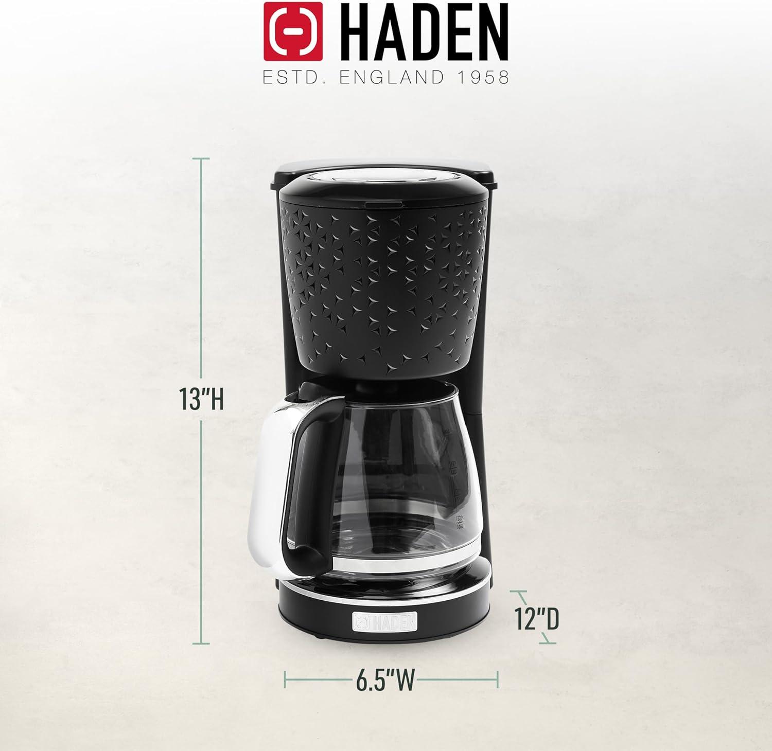 HADEN Starbeck Black Drip Coffee Maker