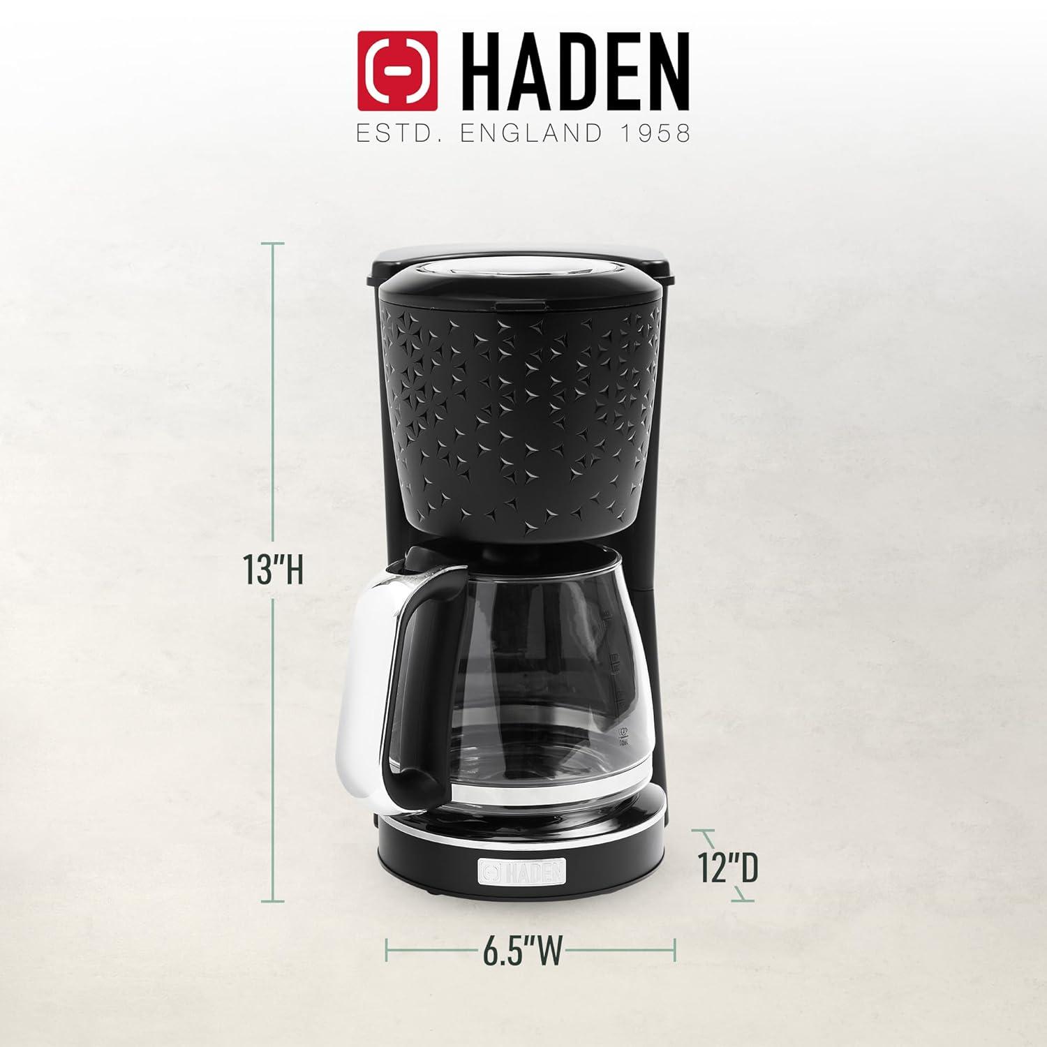 HADEN Starbeck Black Drip Coffee Maker
