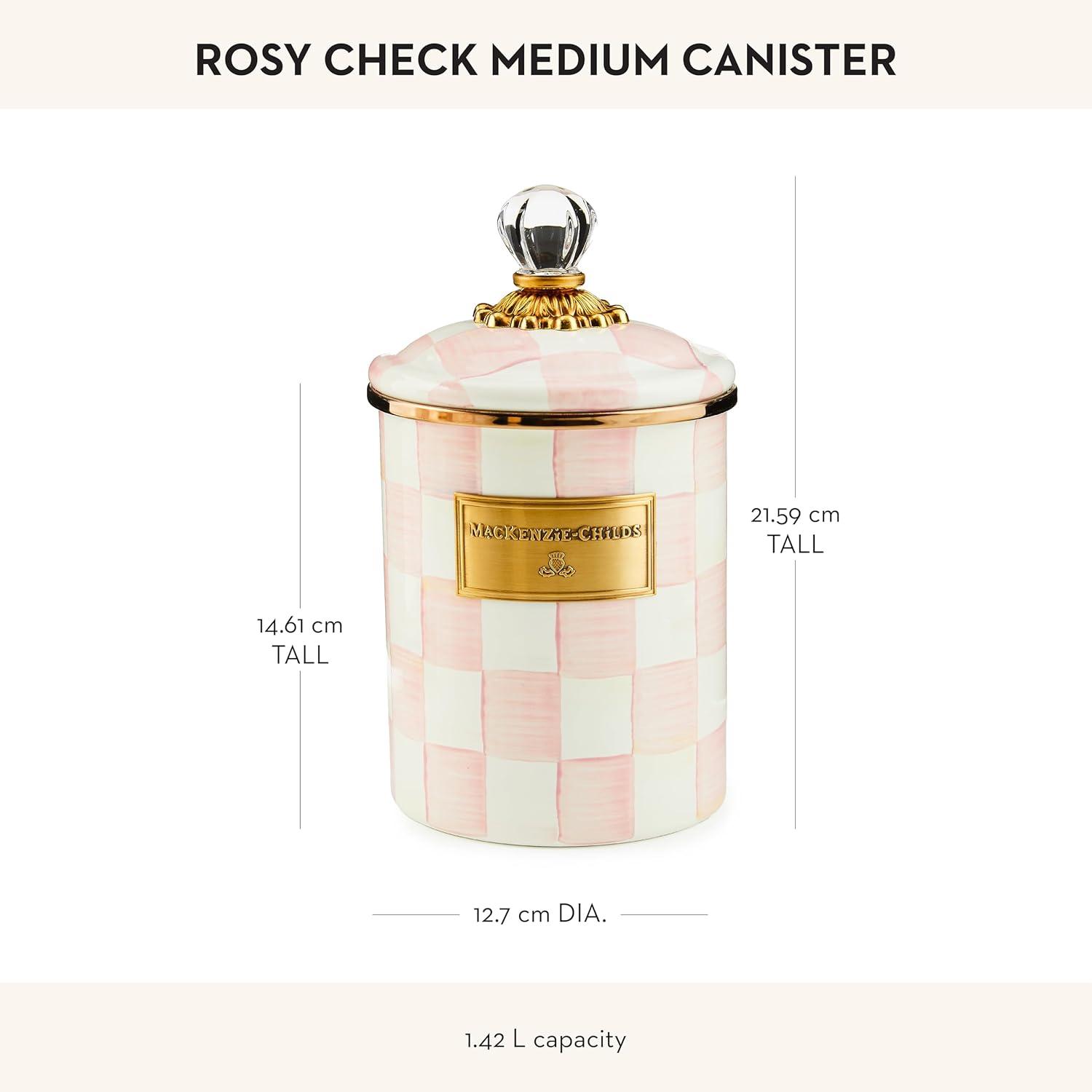 MacKenzie-Childs Rosy Check Kitchen Canisters & Storage Jars