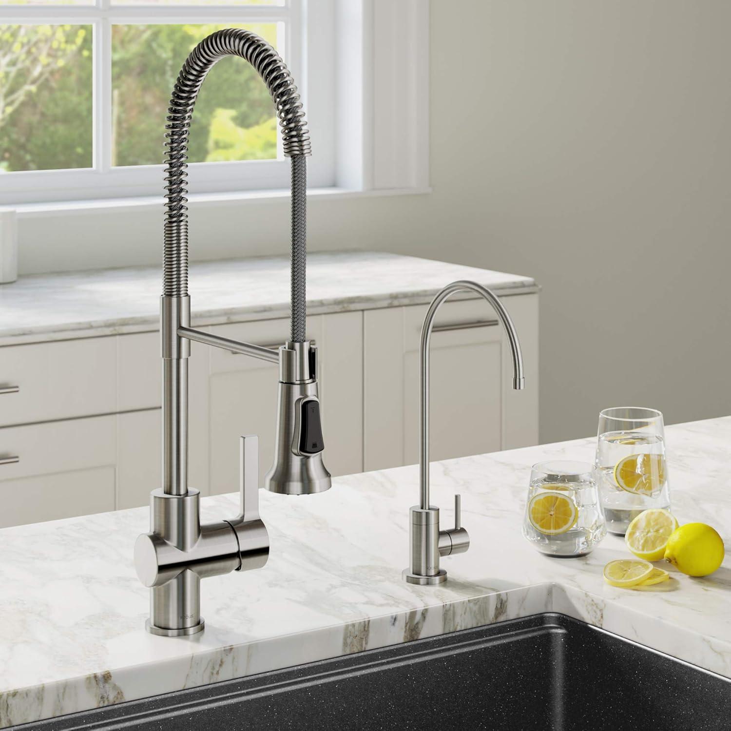 KRAUS Britt Single Handle Commercial Style Kitchen Faucet