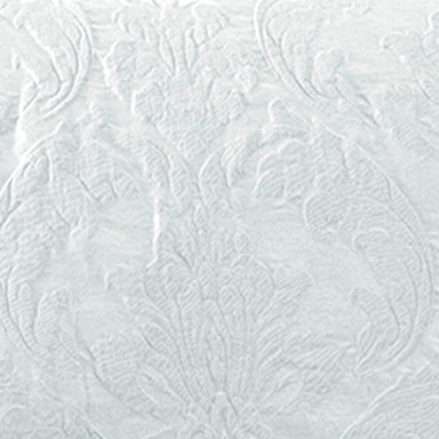SureFit Matelasse Damask One Piece Chair Slipcover - White