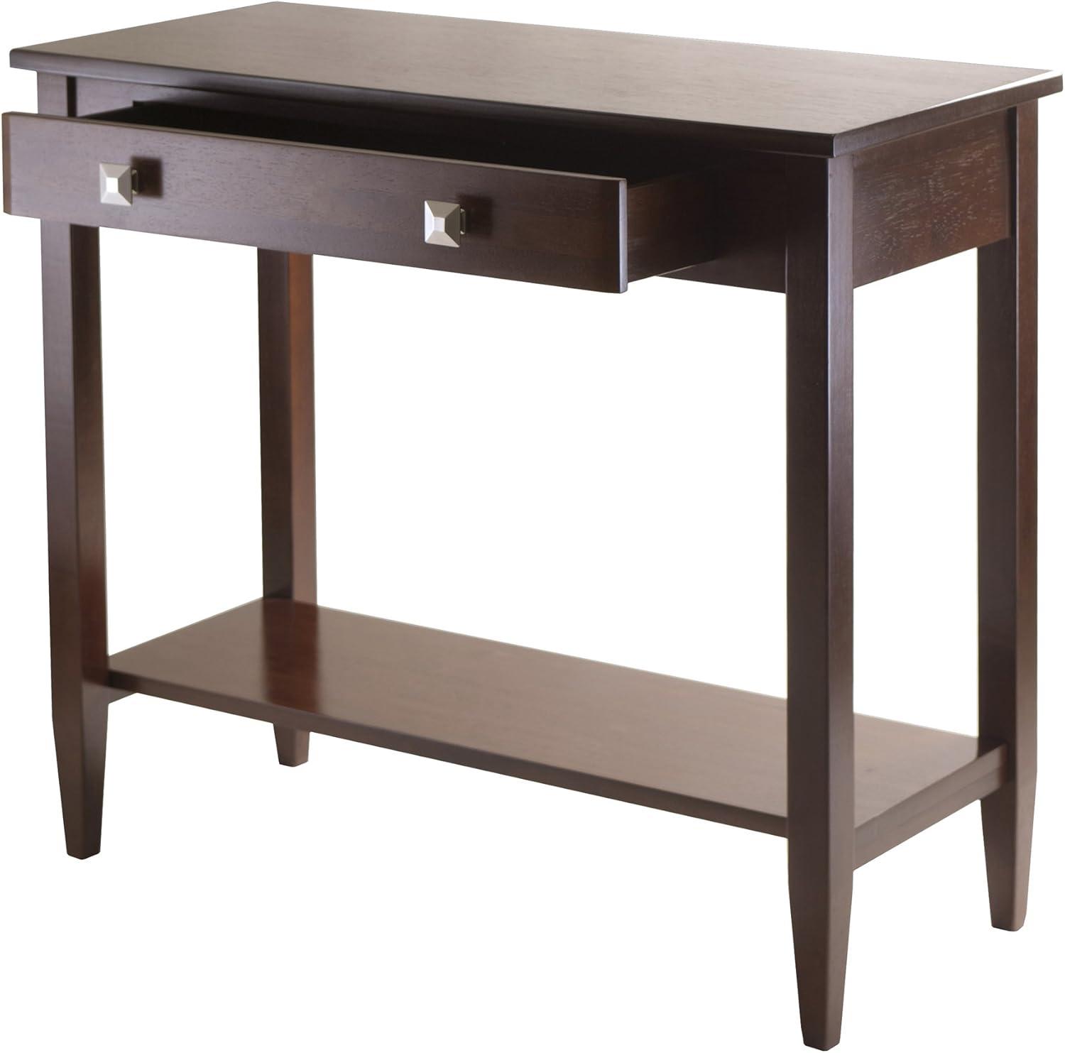 Richmond Console Table with Tapered Leg Walnut Finish - Winsome